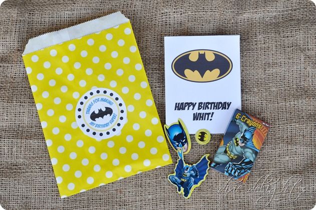 Batman Birthday Printables Free