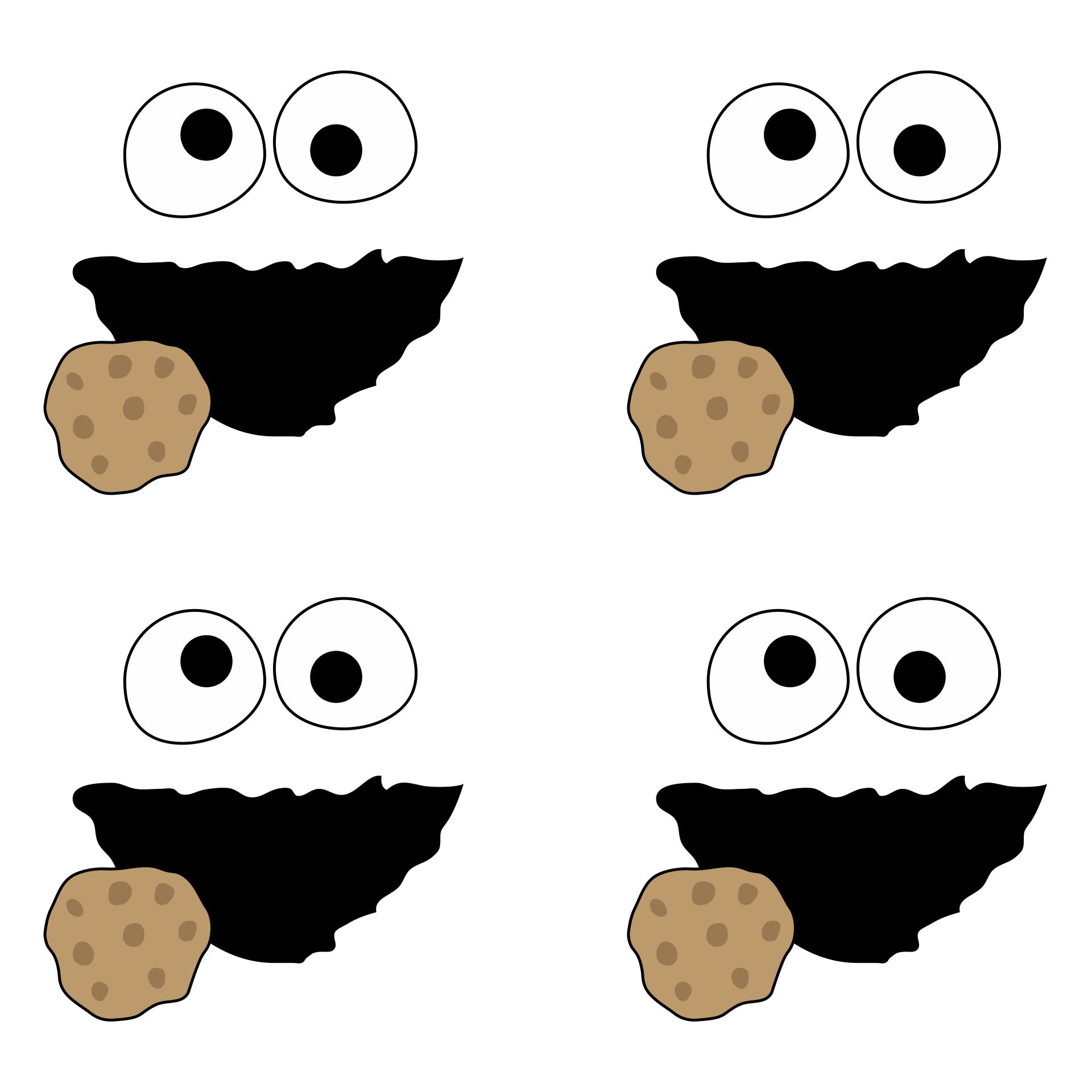 Cookie Monster Face Template 10 Free PDF Printables Printablee