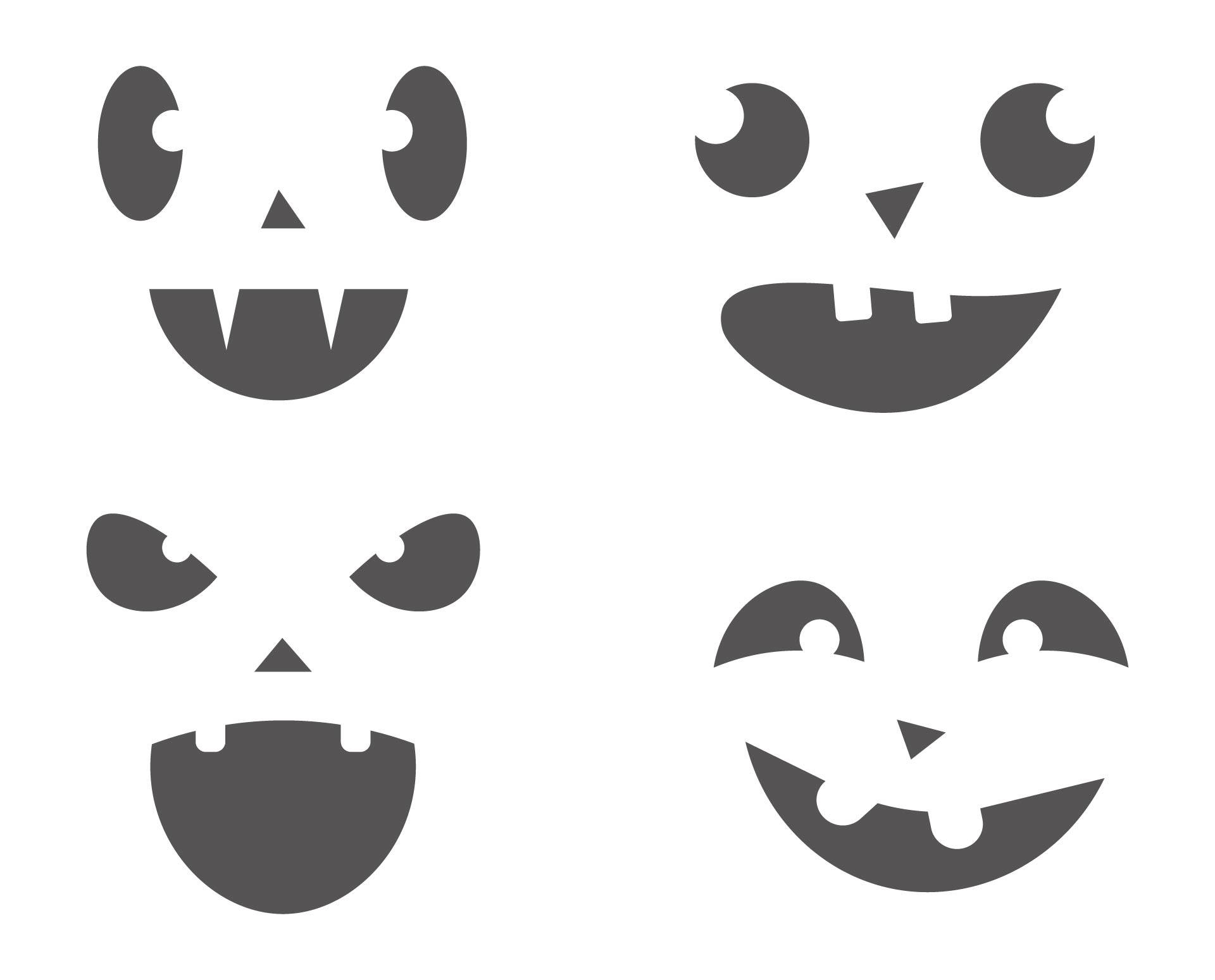 Easy Pumpkin Stencils - 7 Free PDF Printables | Printablee