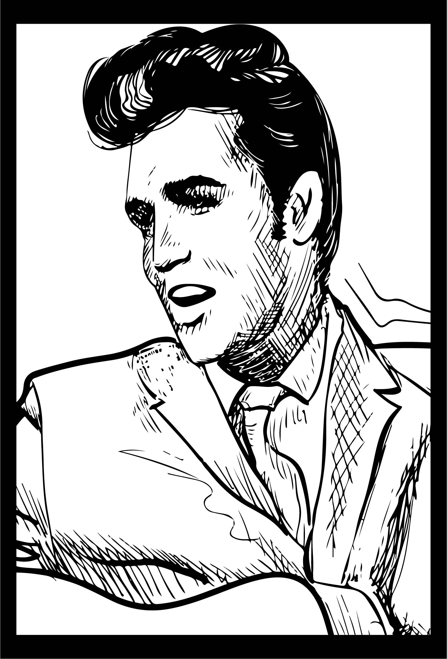 Elvis Presley Coloring Pages to Color