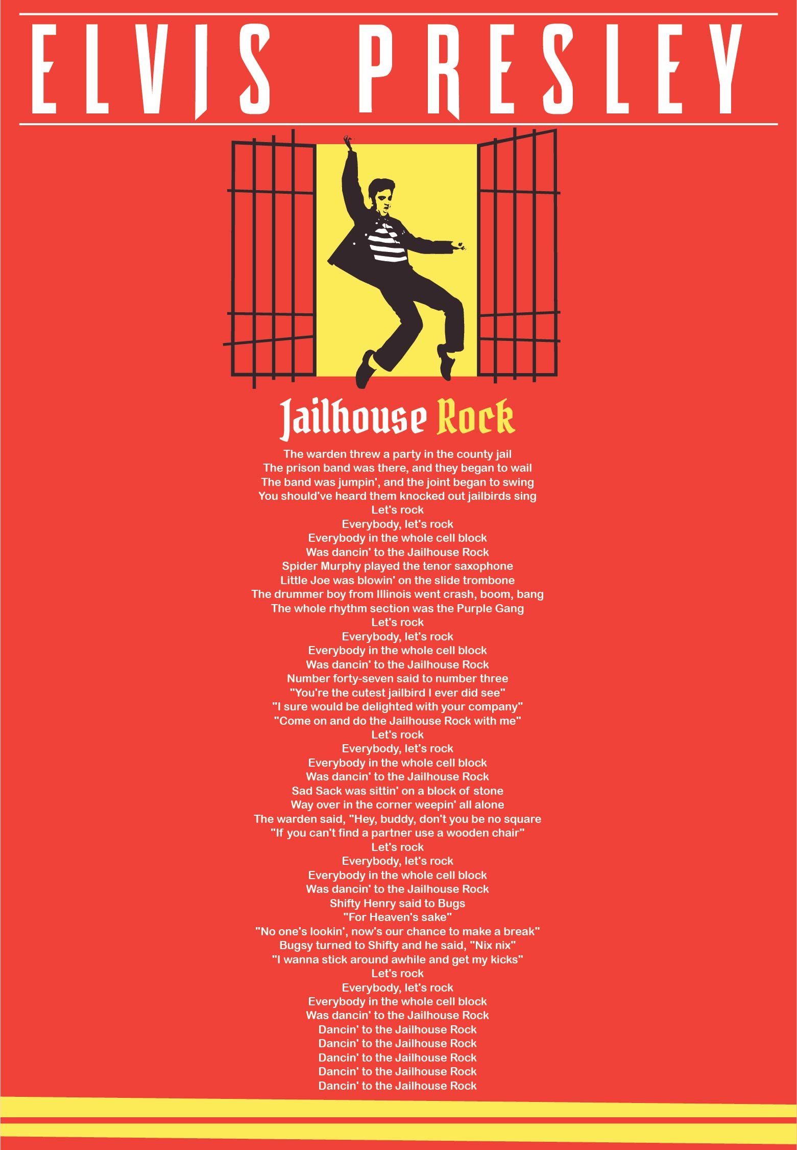 Elvis Presley Jailhouse Rock Lyrics