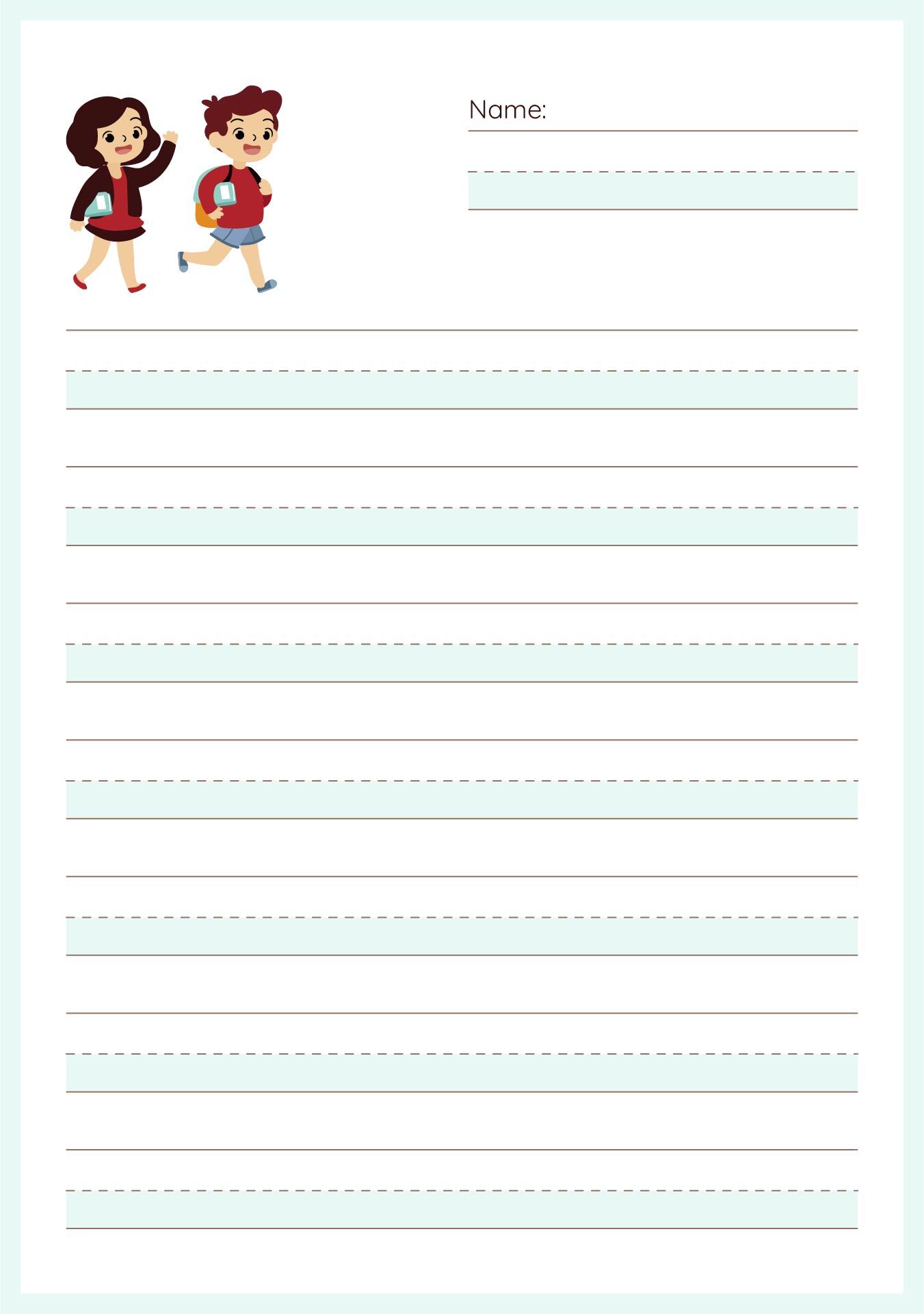 Printable Writing Sheets For First Grade Printable Writing Sheets For First Grade