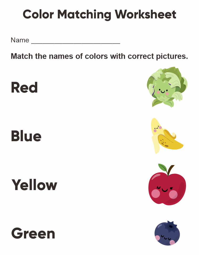  Printable Preschool Worksheets Colors