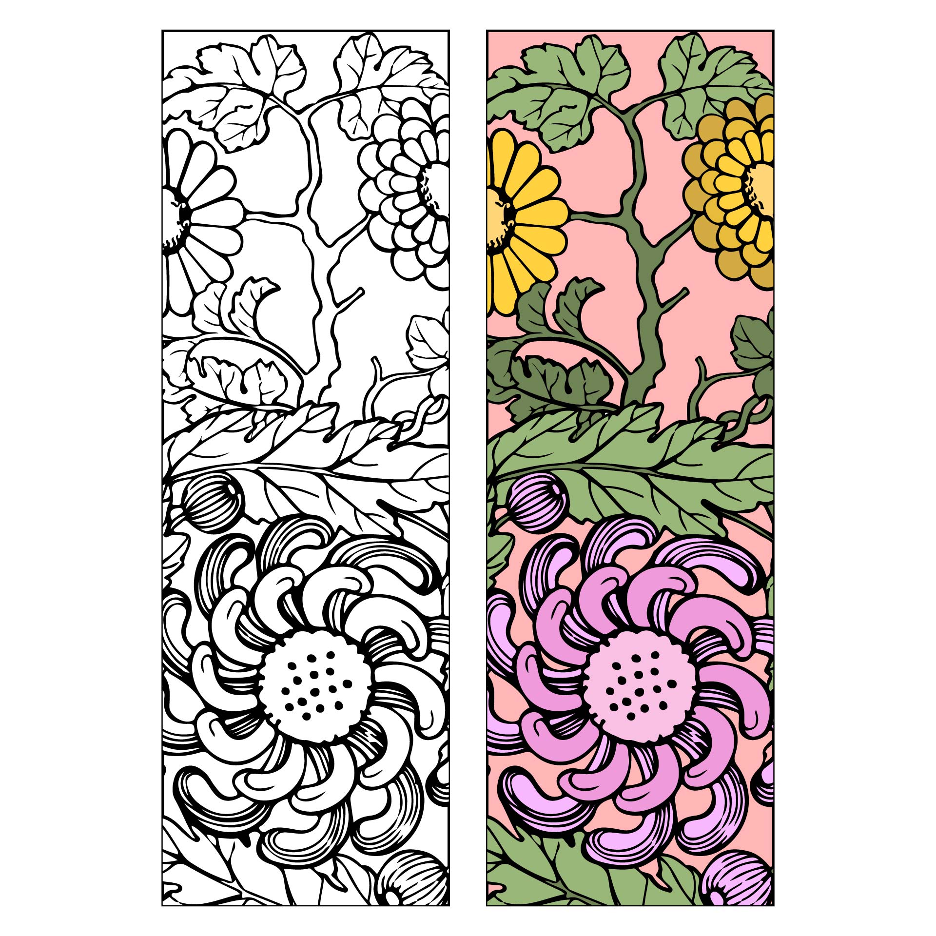 Free Floral Bookmarks to Color ⋆ Dream a Little Bigger