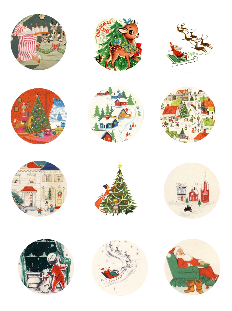 Vintage Christmas Art Free 9 Free PDF Printables Printablee free-vintage-christmas-gift-tags
