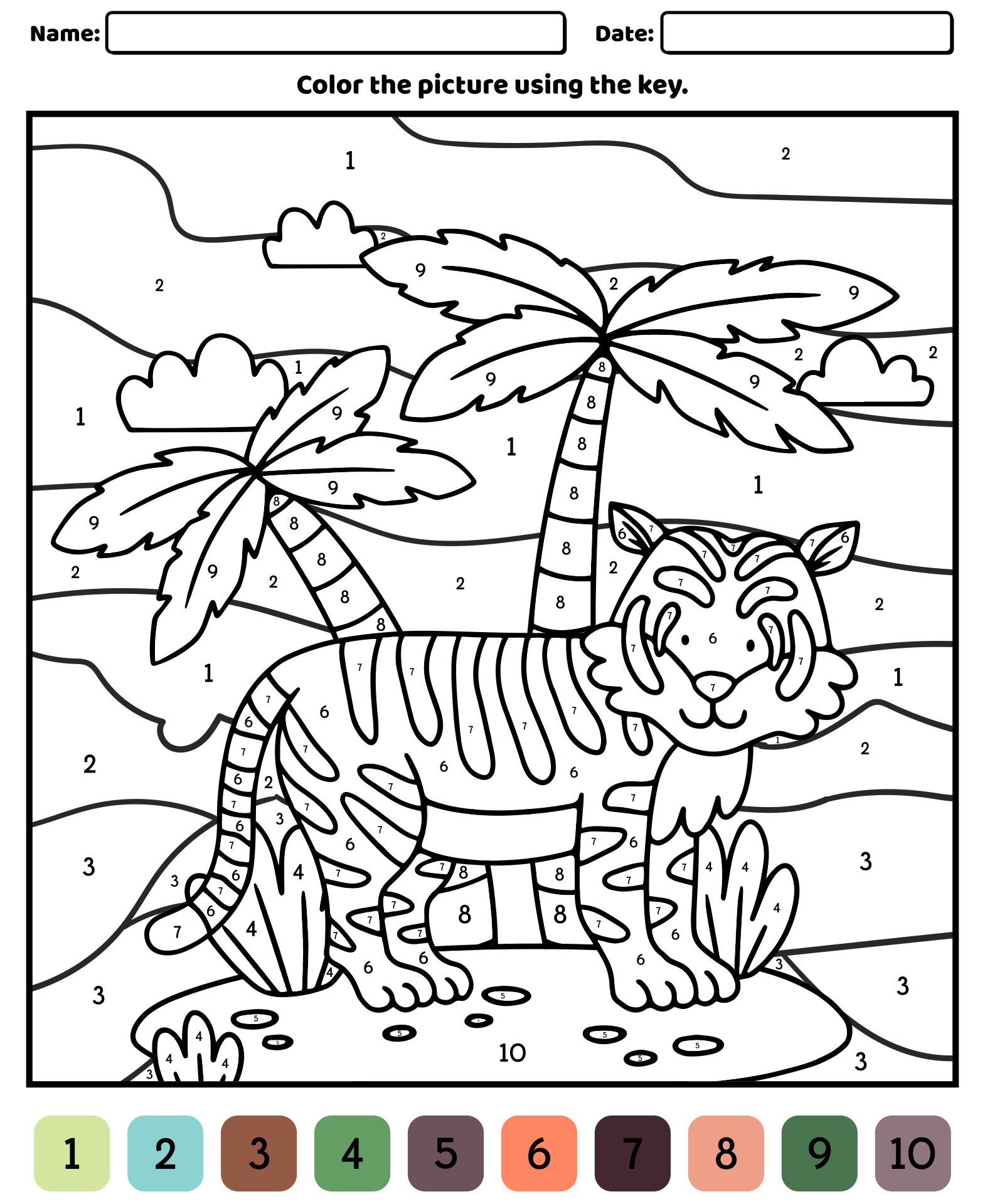 Kids Painting Coloring Pages Printable