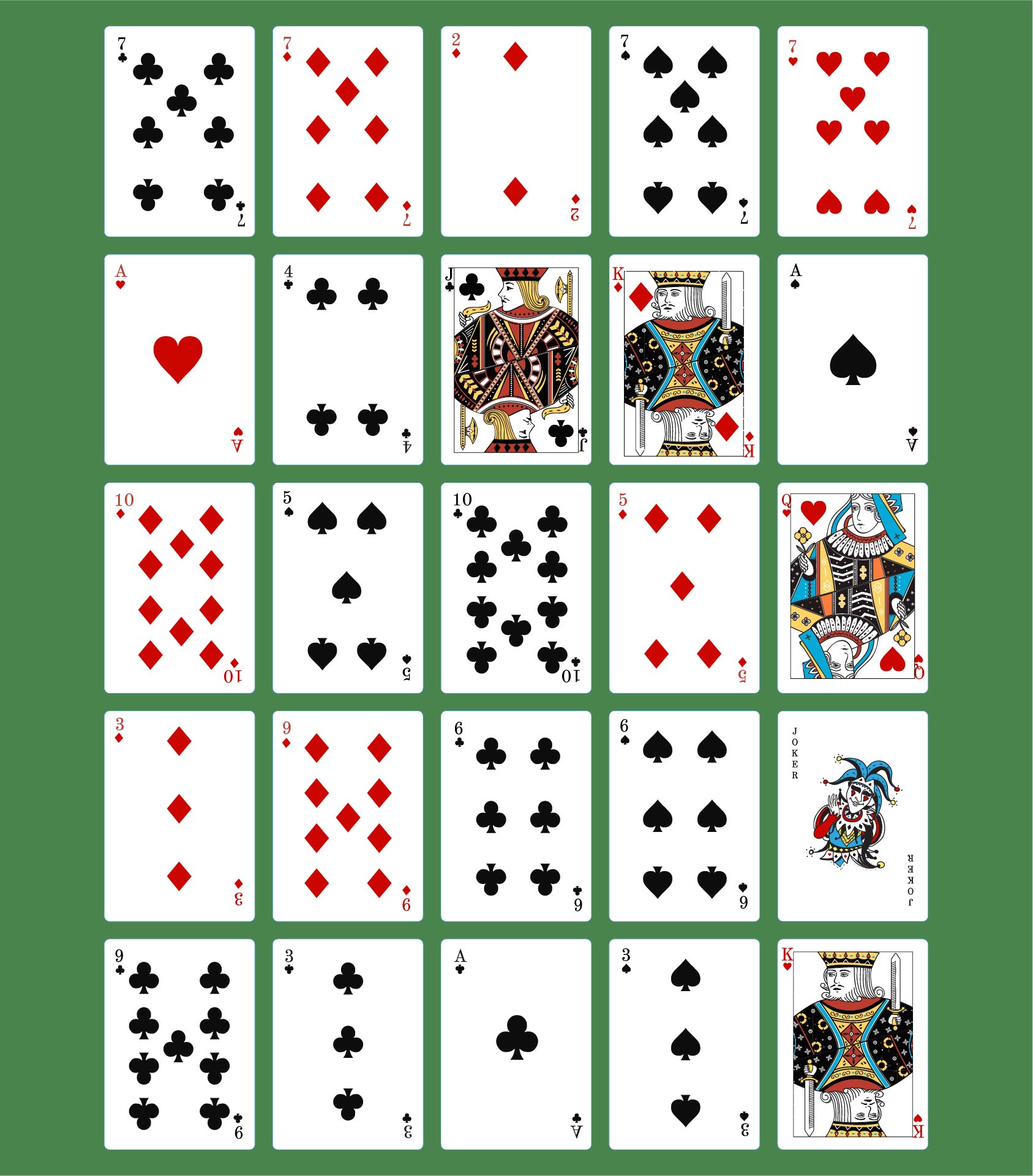 Pokeno Board Game Cards