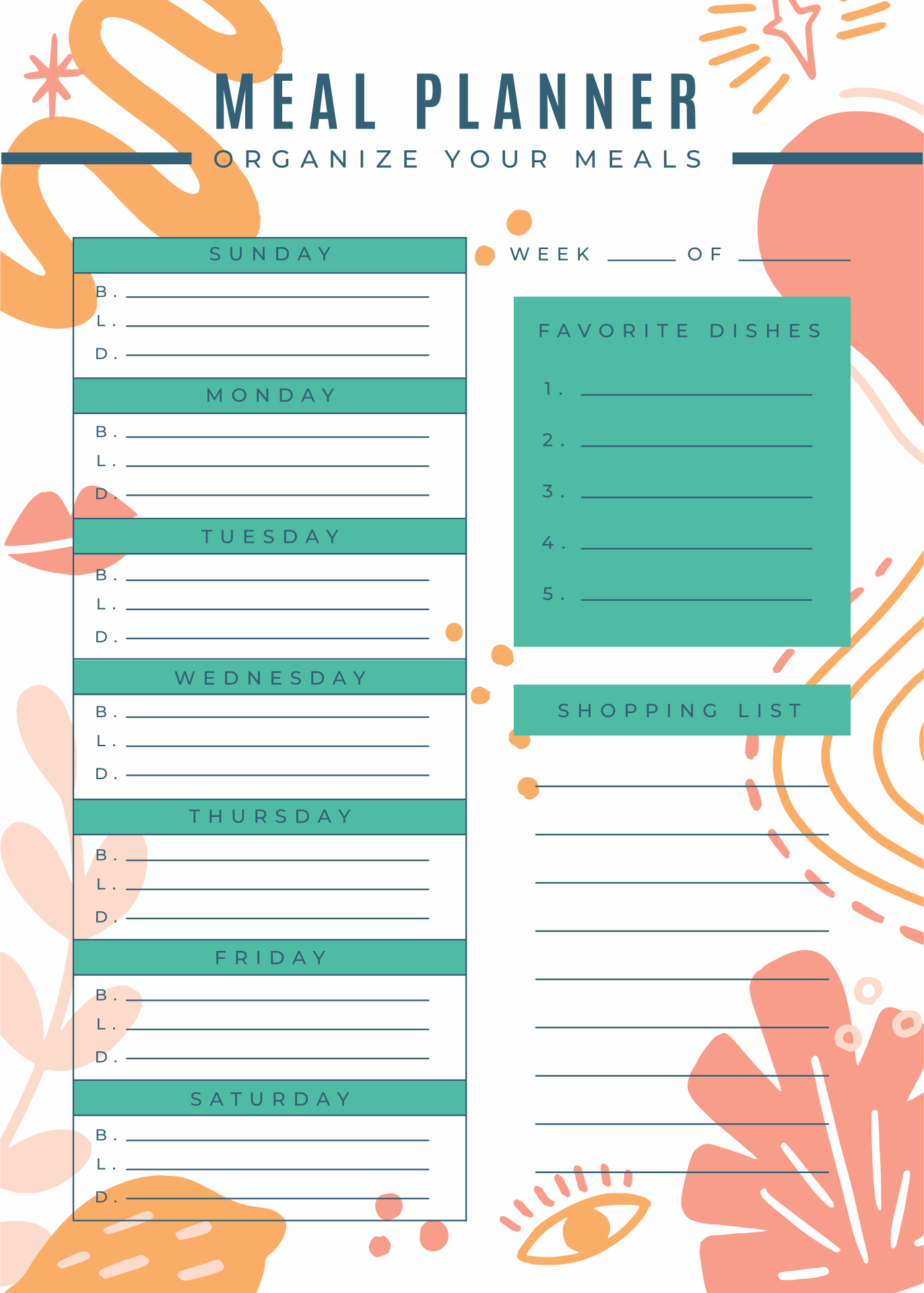 10 Best Exercise For Weight Loss Food Journal Free Printable