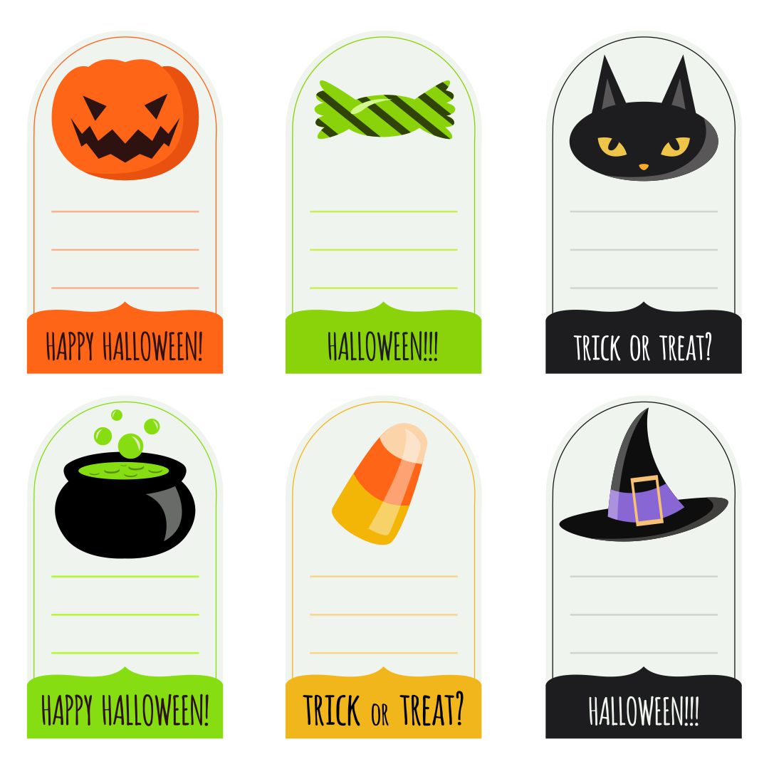 15 Best Printable Halloween Goodie Bag Tags Printablee