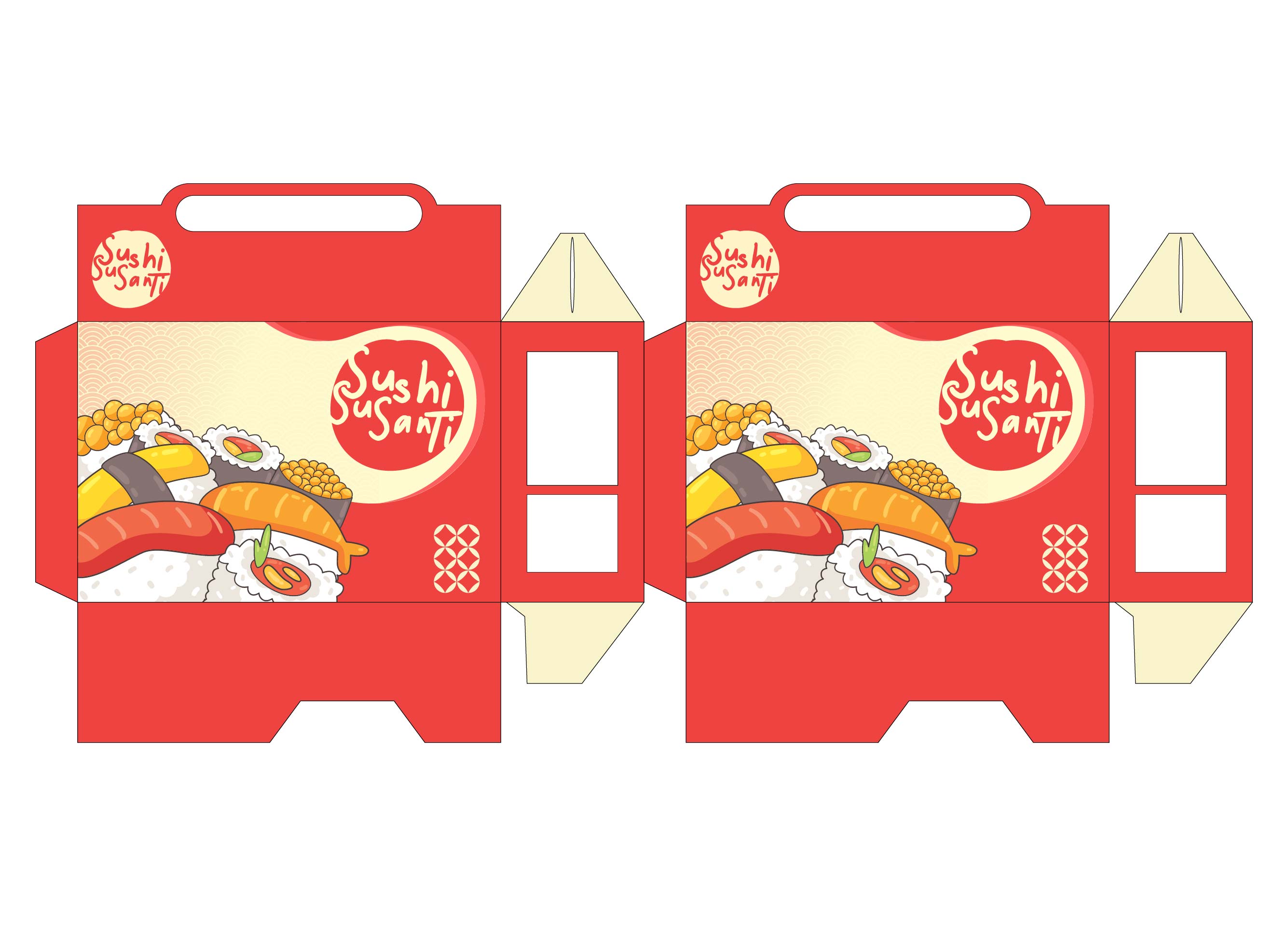 Printable Miniature Food Boxes