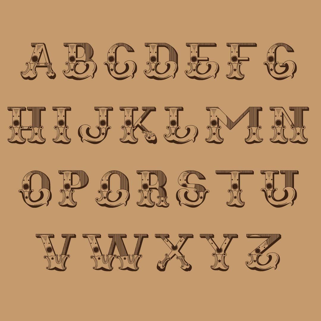 Printable Old Western Letters
