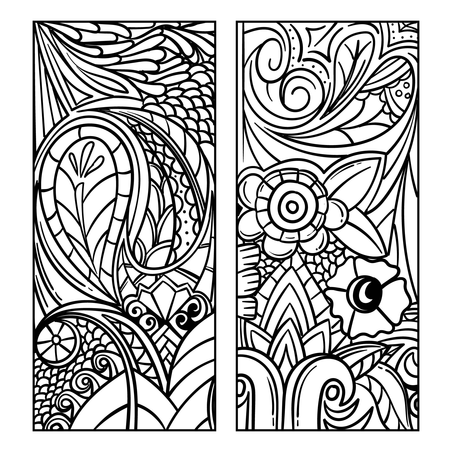 Printable Paisley Coloring Pages Bookmarks