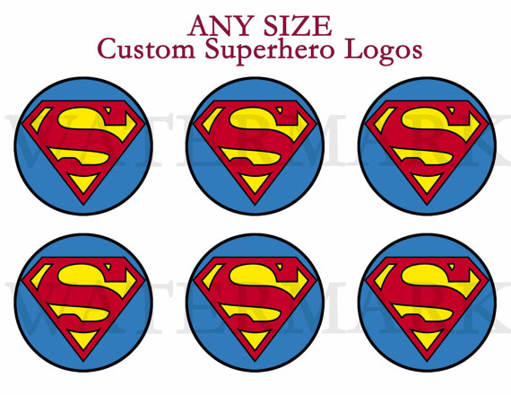 Printable Superhero Circle Logo