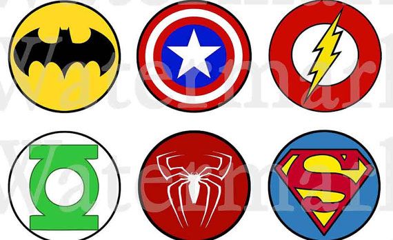 Printable Superhero Logos
