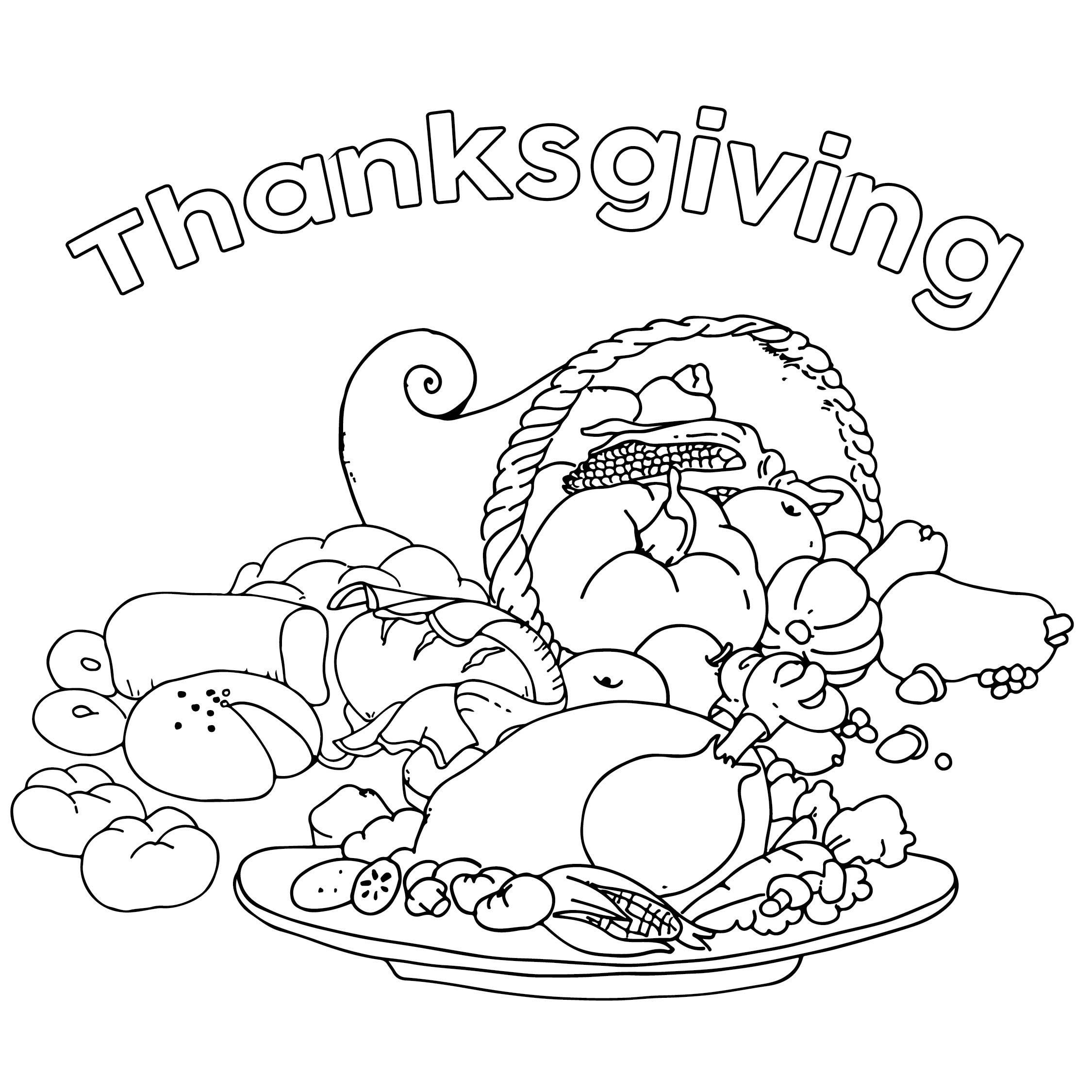 Printable Thanksgiving Coloring Pages