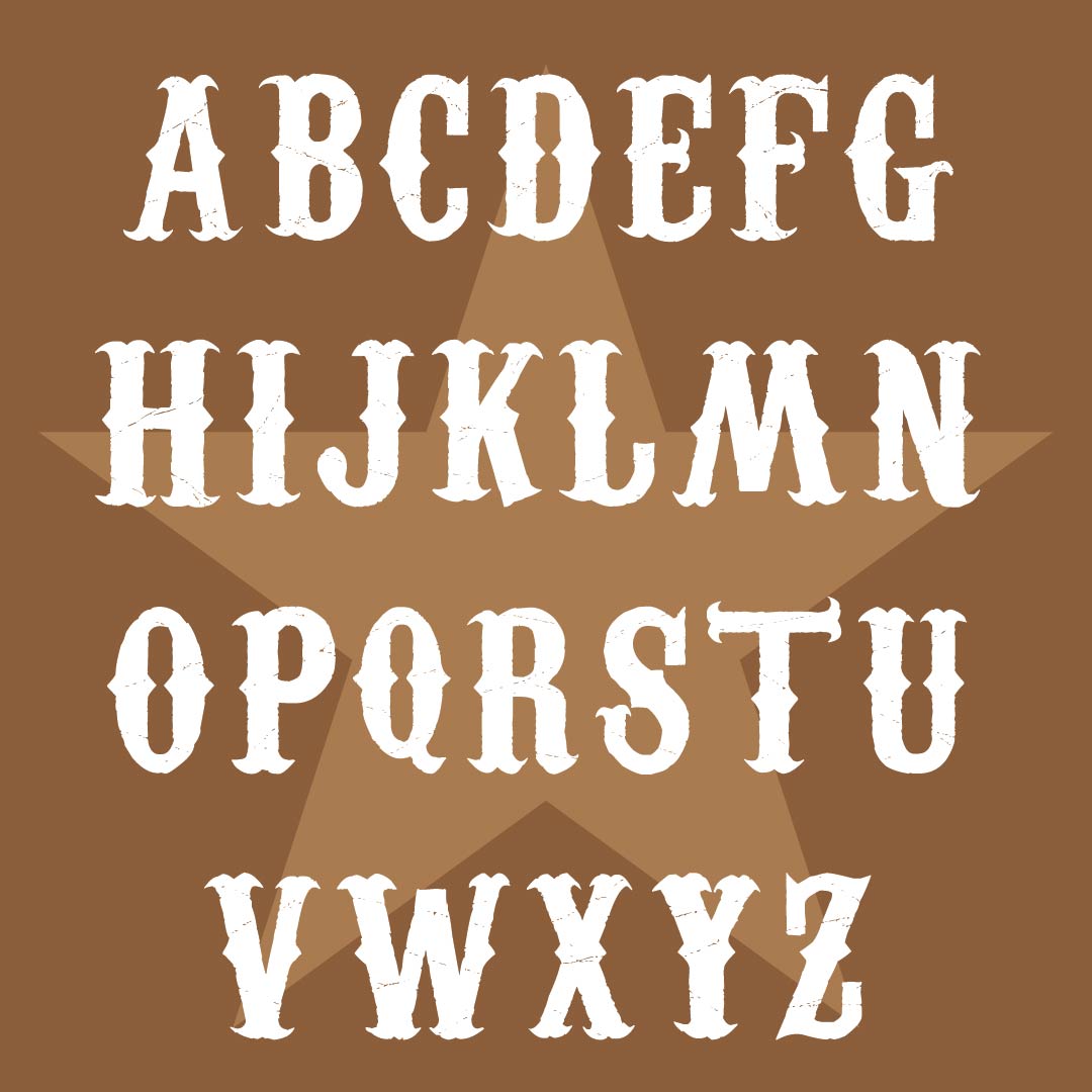 Printable Western Alphabet Letters