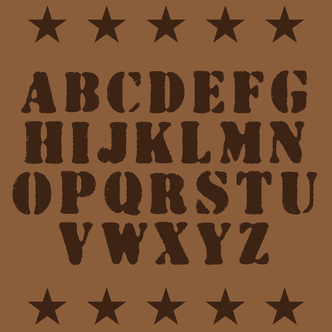 Free Printable Old Western Alphabet Stencils Templates