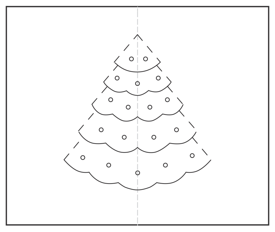 3D Christmas Tree Card