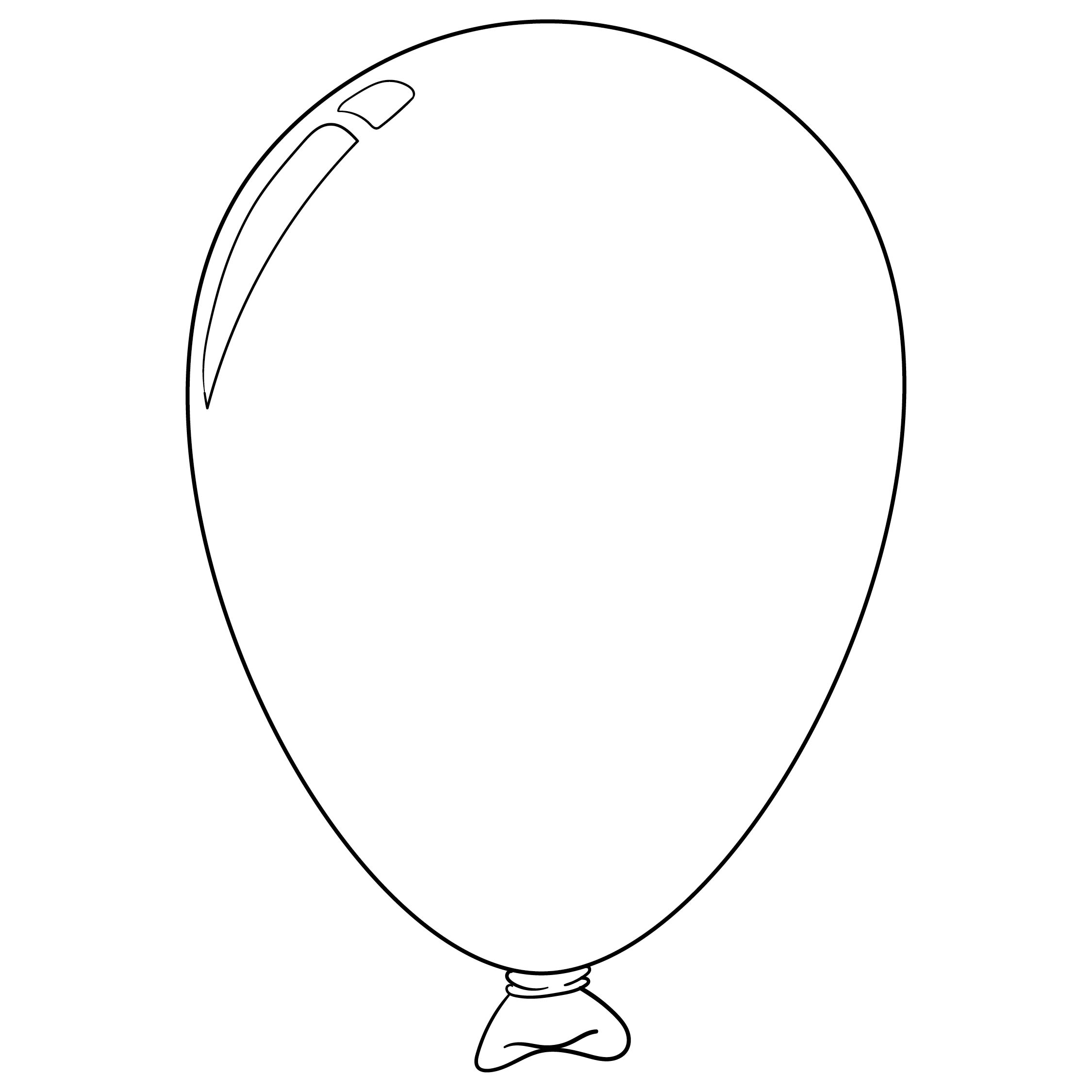Balloon Cut Out Template