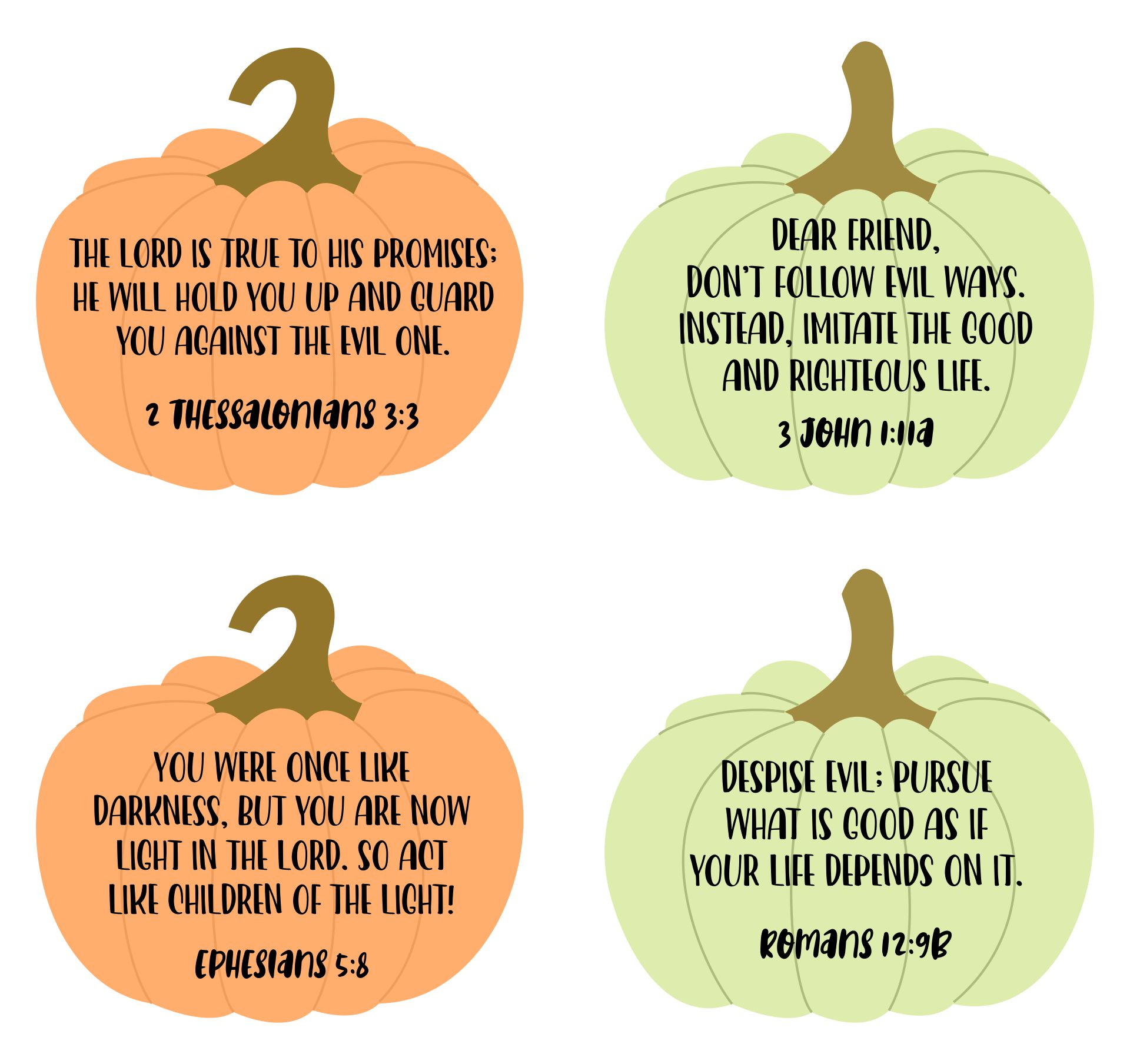 Christian Halloween Bible Verses