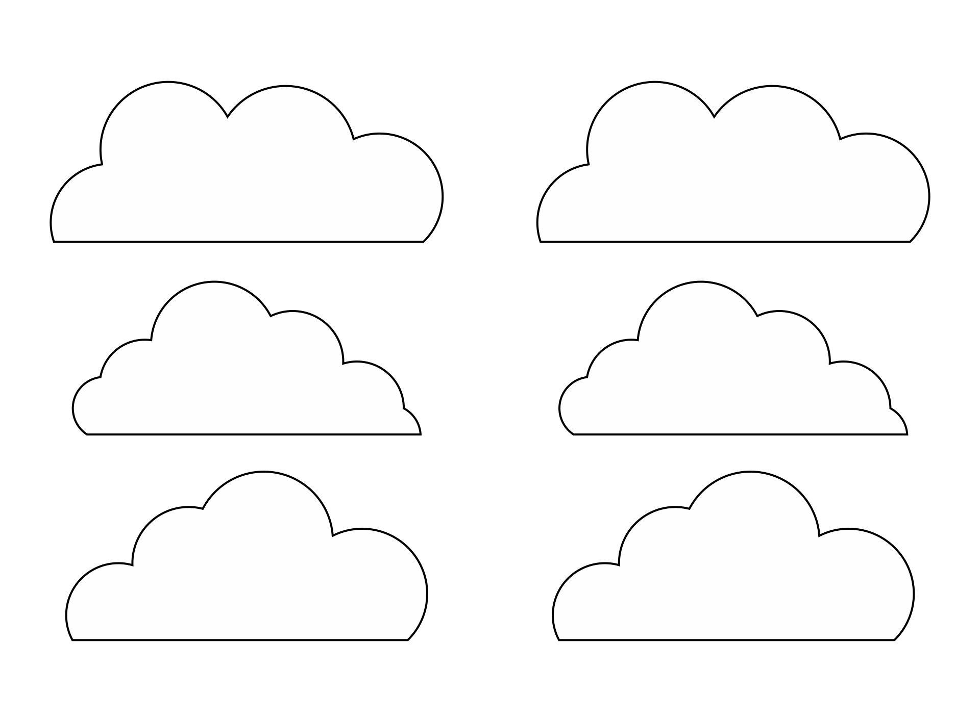 Free Cloud Template Printable Printable Word Searches
