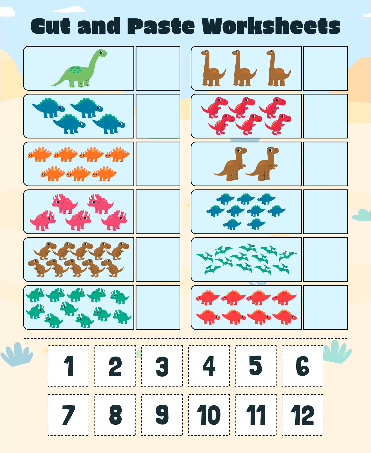 Preschool Printables Number 12