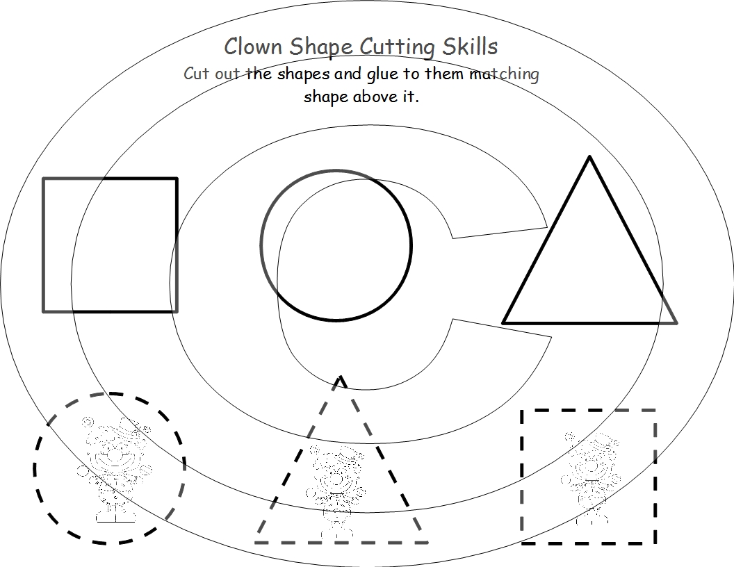 Cut Out Shapes for Preschoolers
