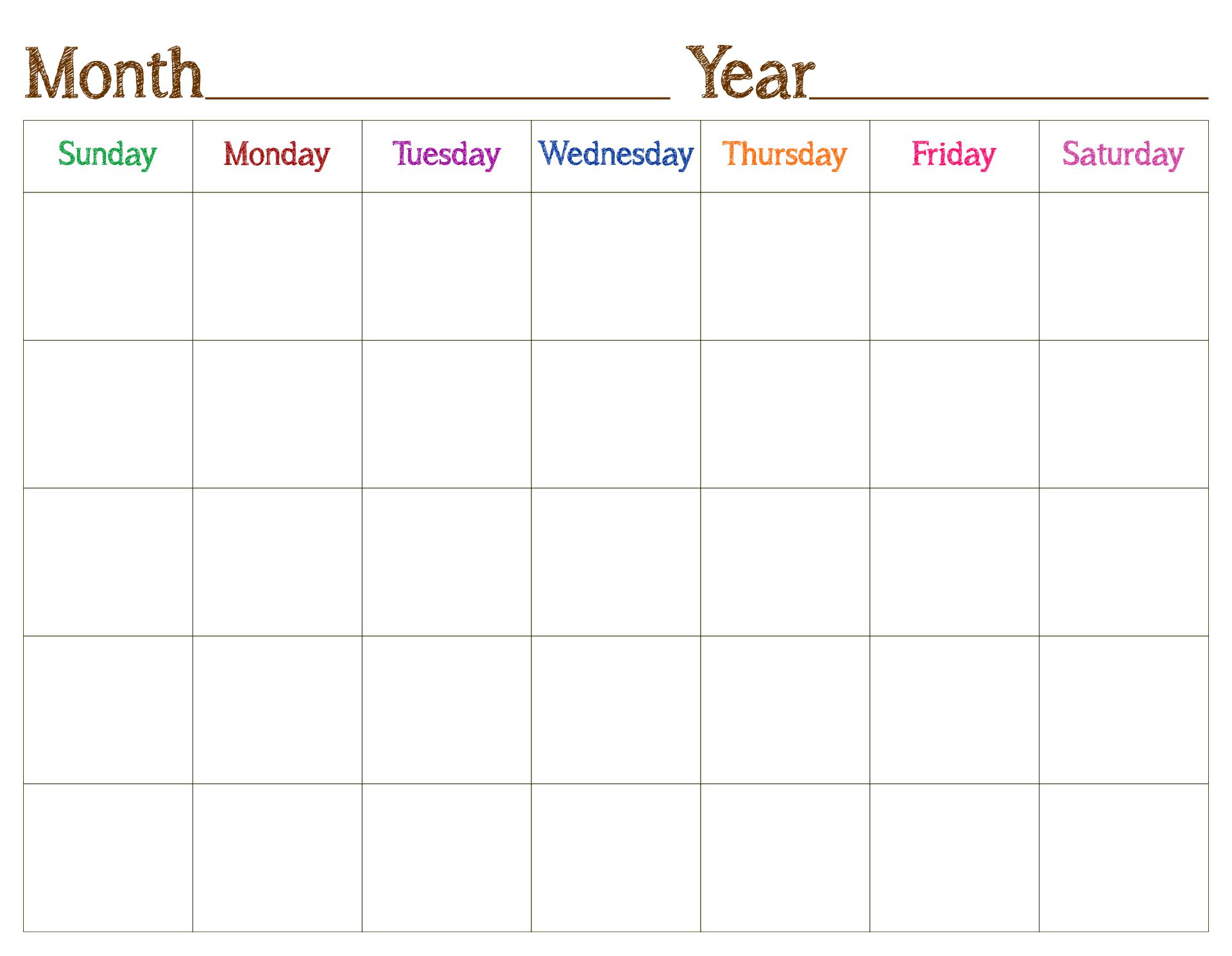 10-best-blank-printable-calendar-printablee