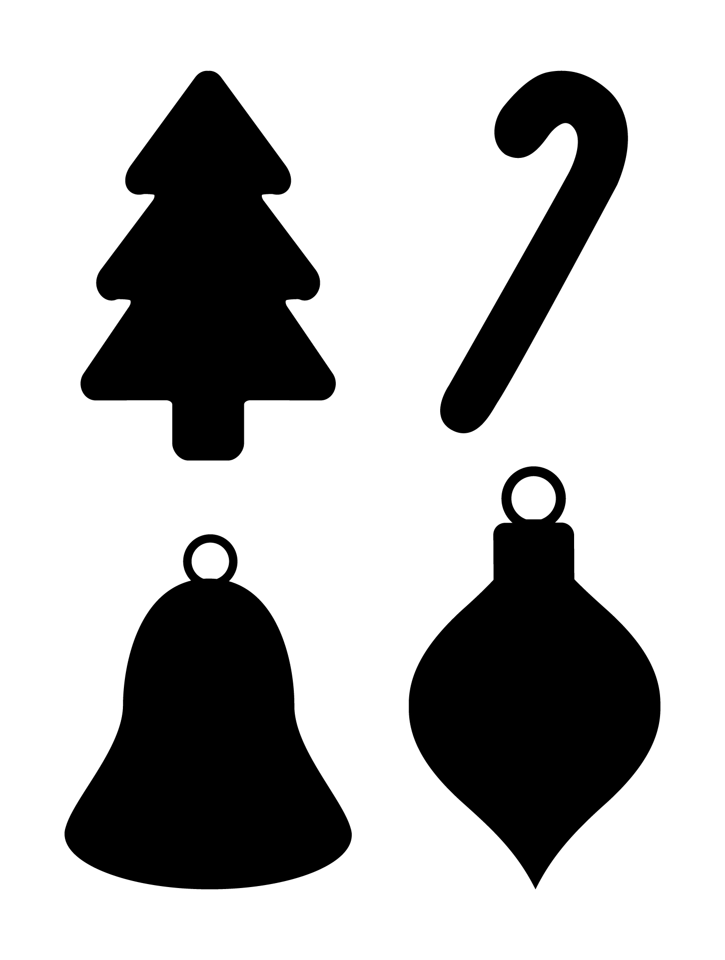 Christmas Shape Templates