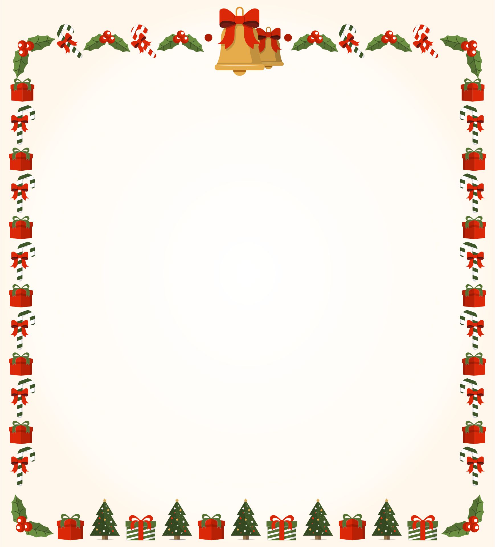 Printable Christmas Stationery Borders