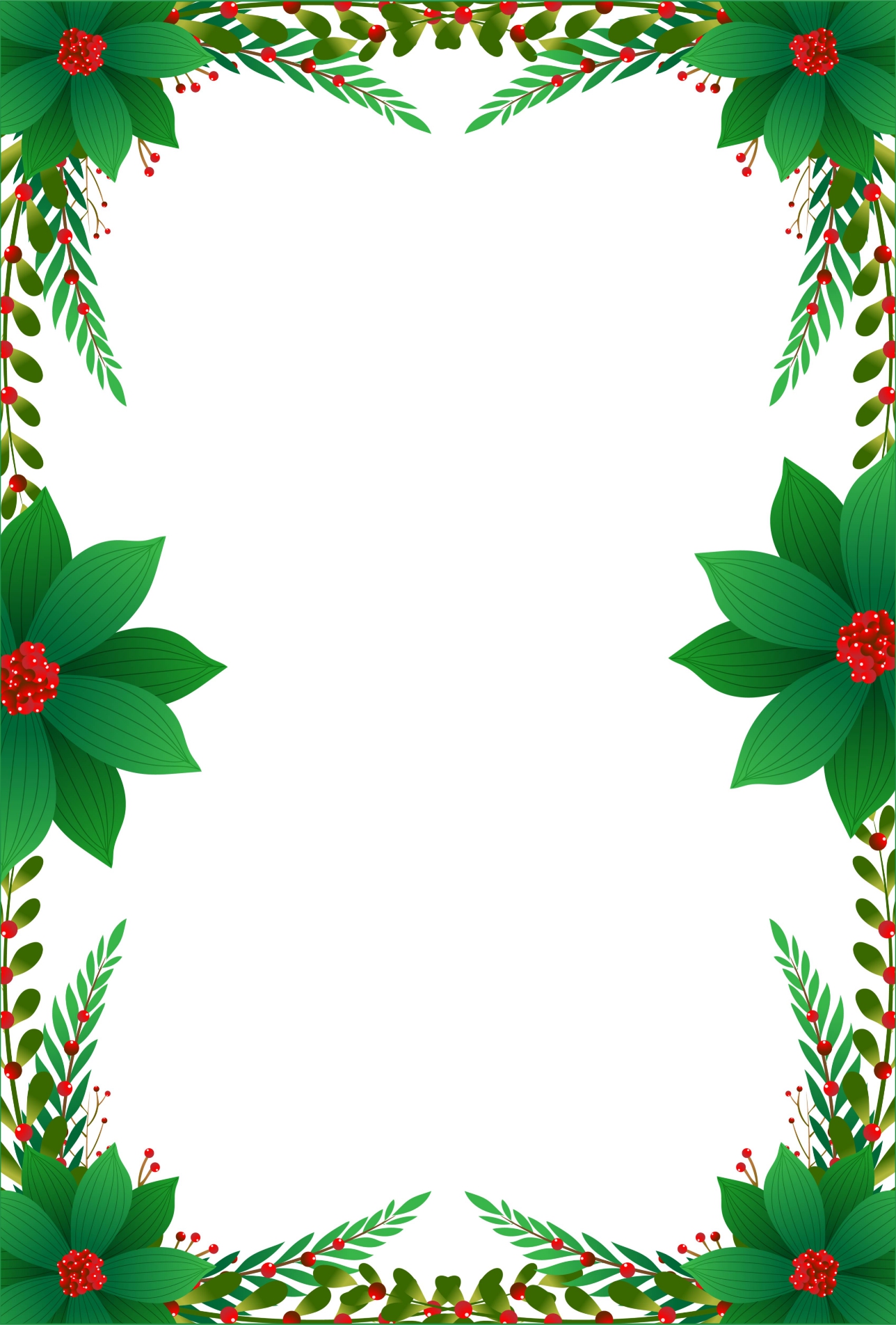 8-best-free-printable-christmas-borders-holly-printableecom-8-best