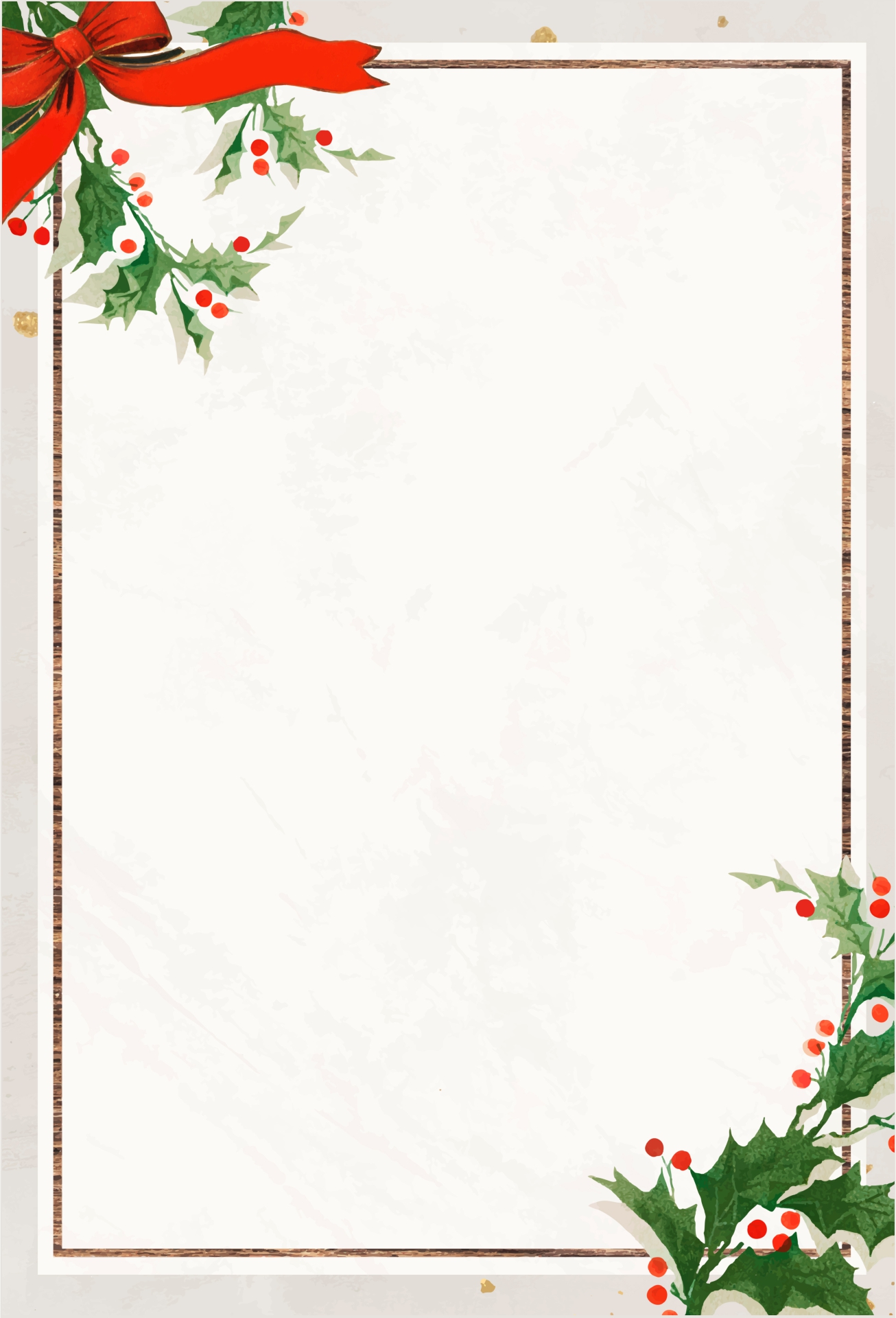 Printable Christmas Stationery Borders