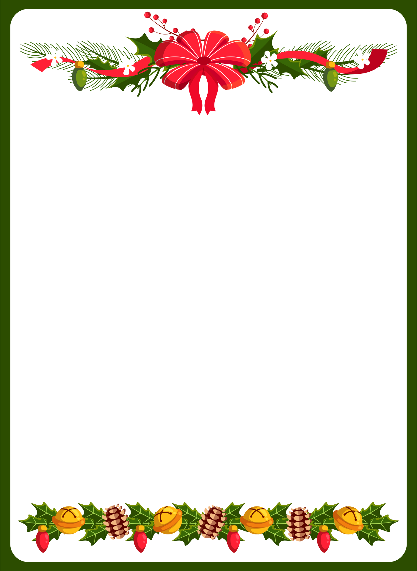 border design for holiday homework