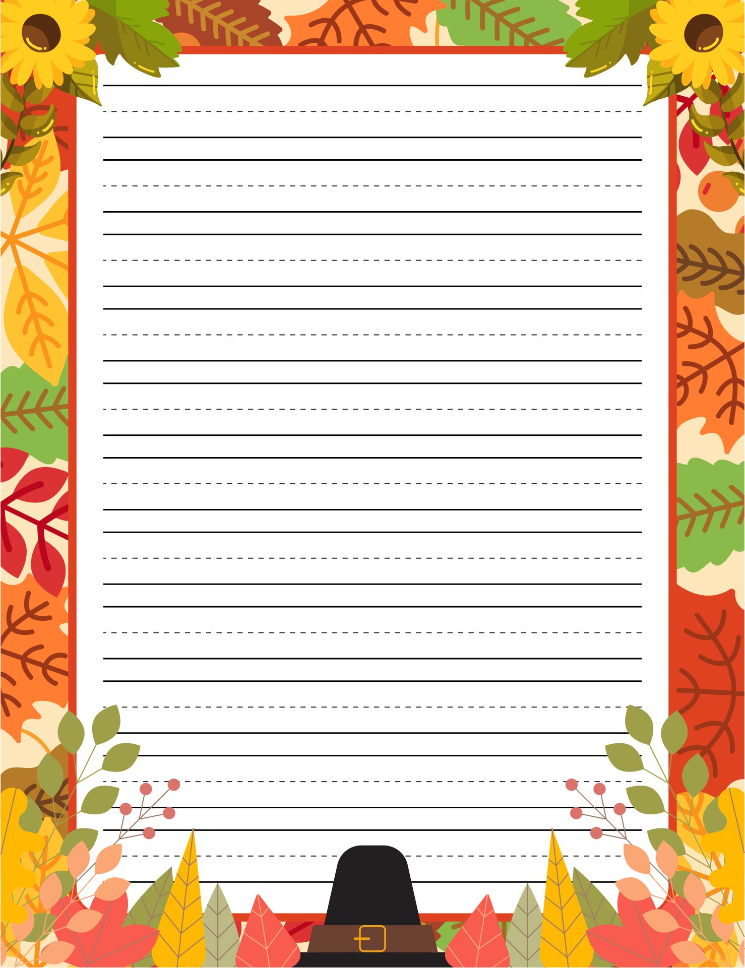 Printable Decorative Lined Paper