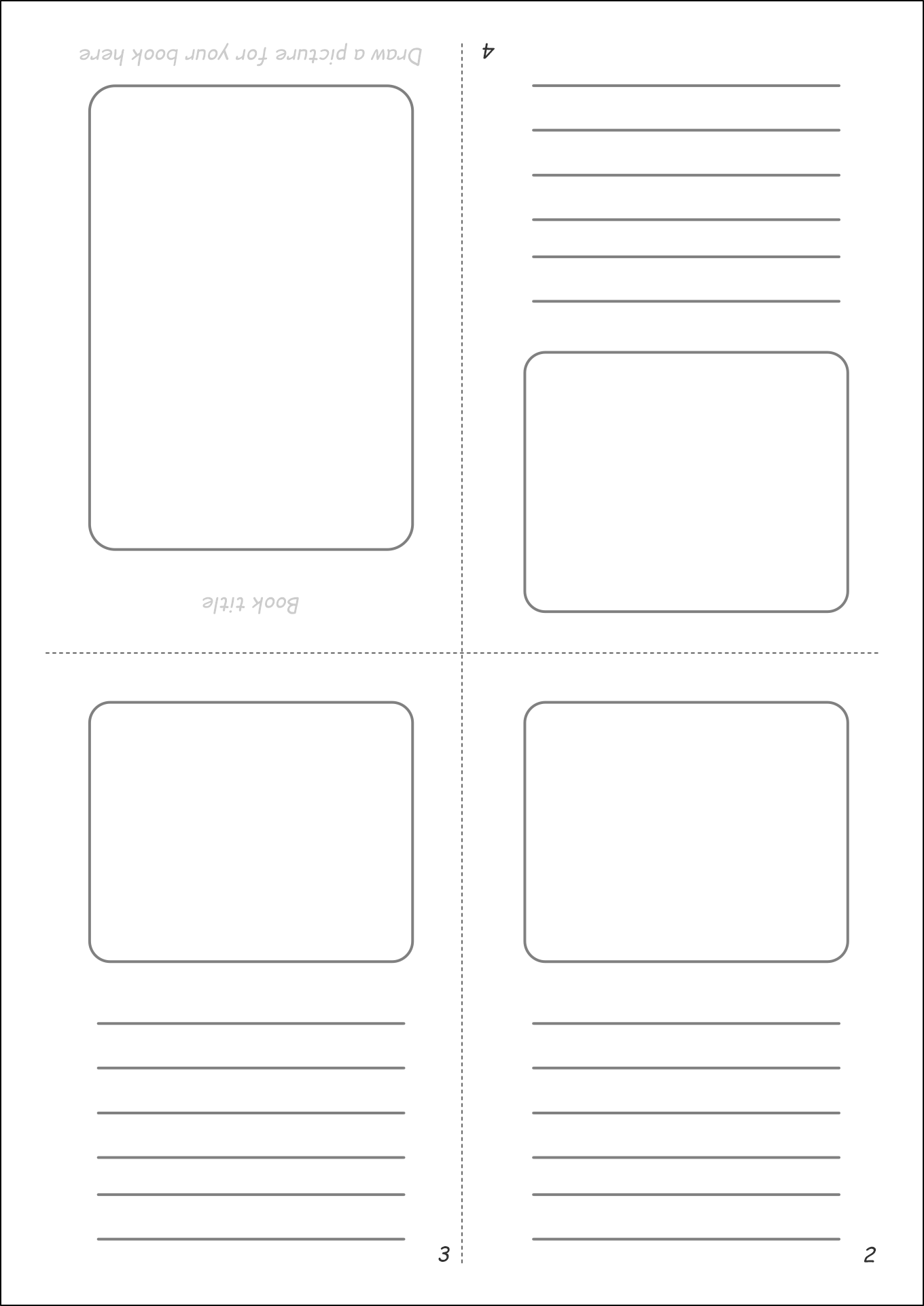 Book Folding Template Printable