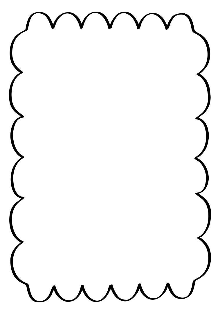 Scalloped Frame Template