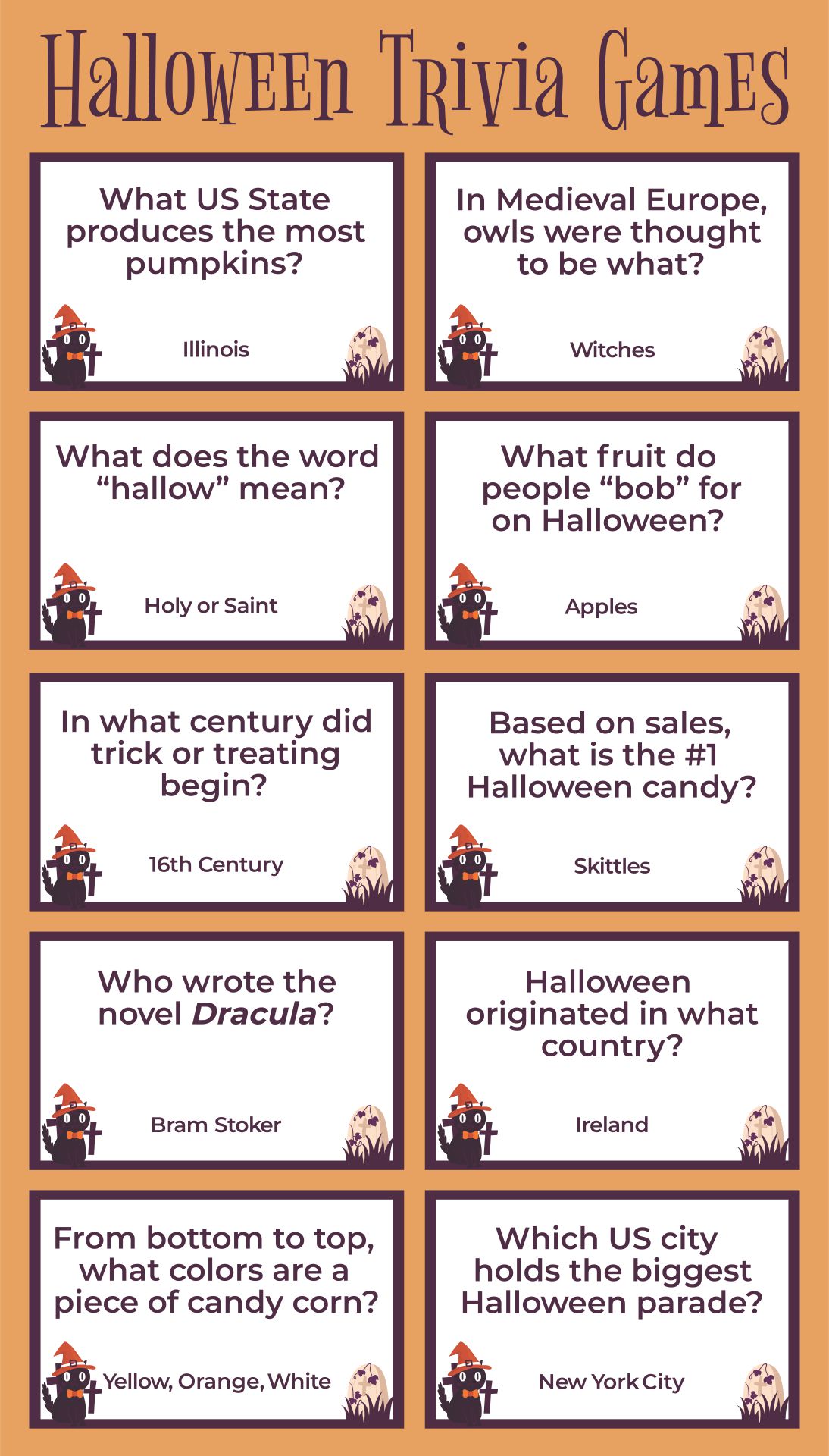 Free Printable Halloween Trivia