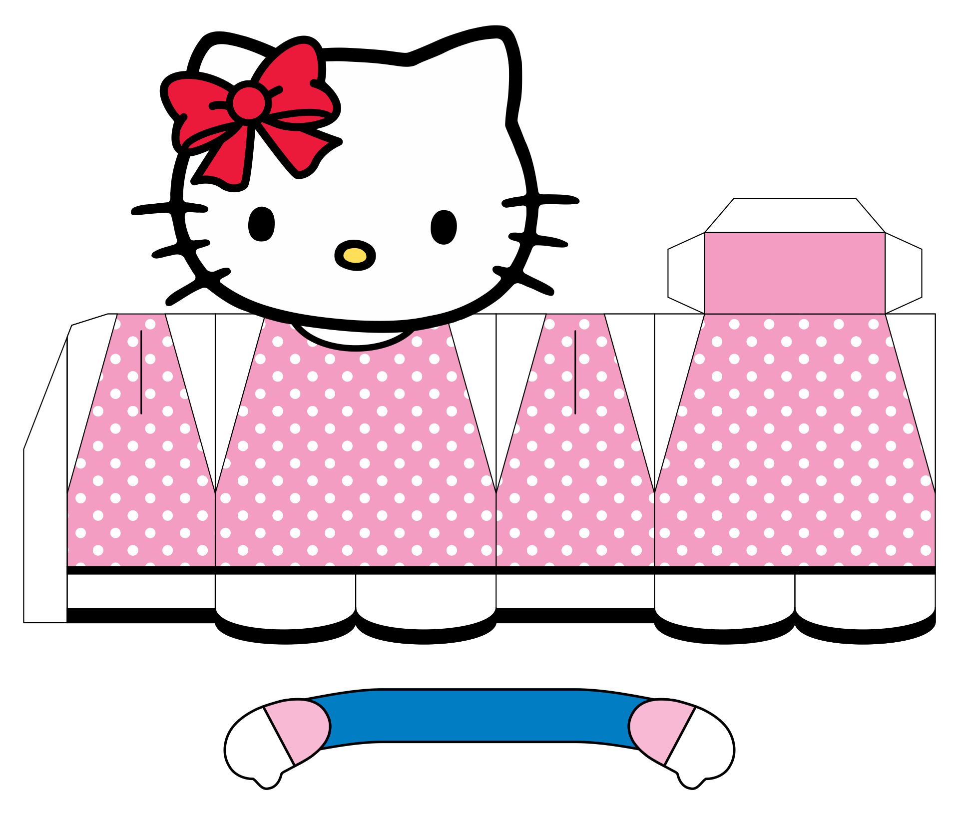 Hello Kitty Papercraft Templates