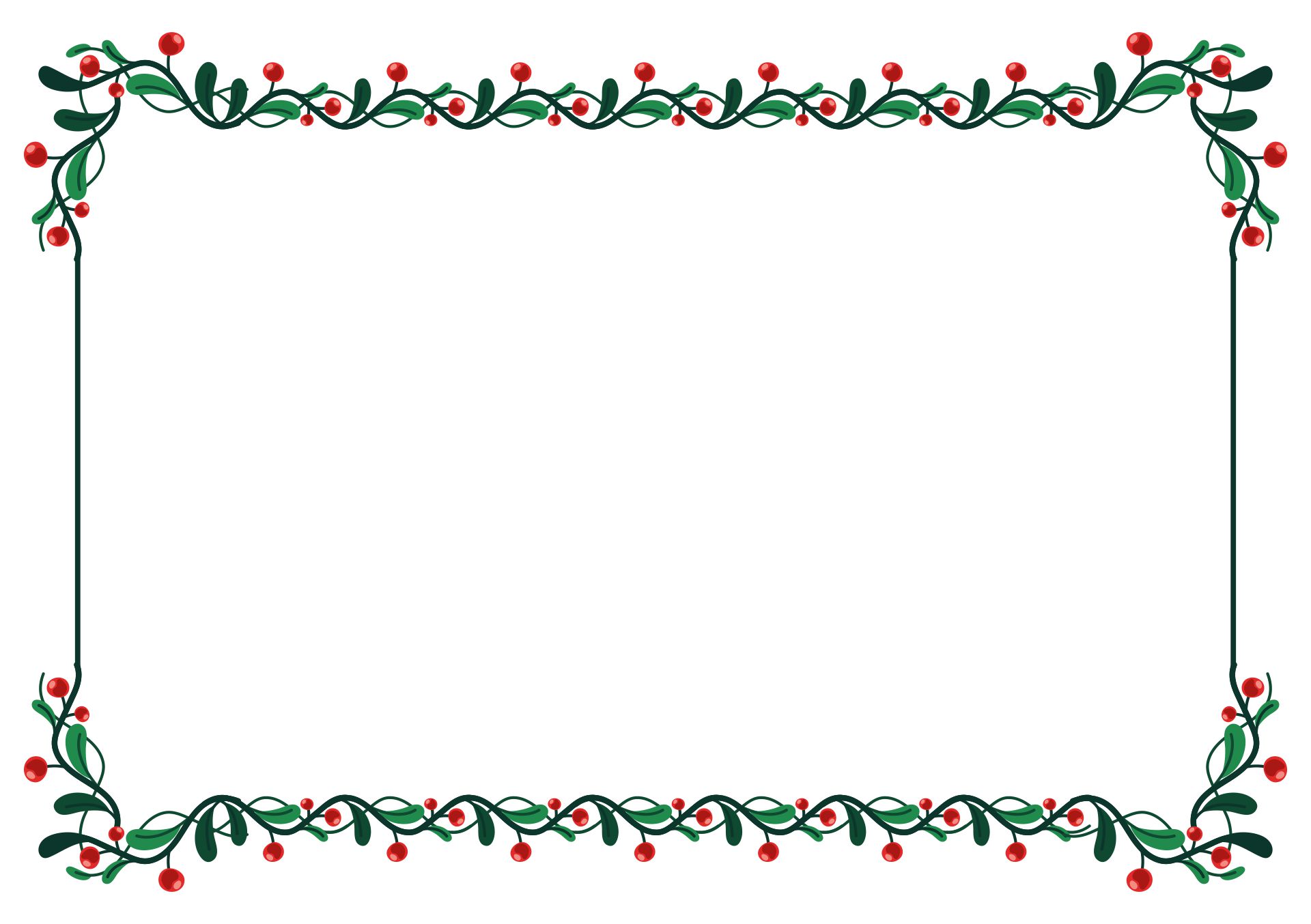 Christmas Borders Landscape - 10 Free PDF Printables | Printablee