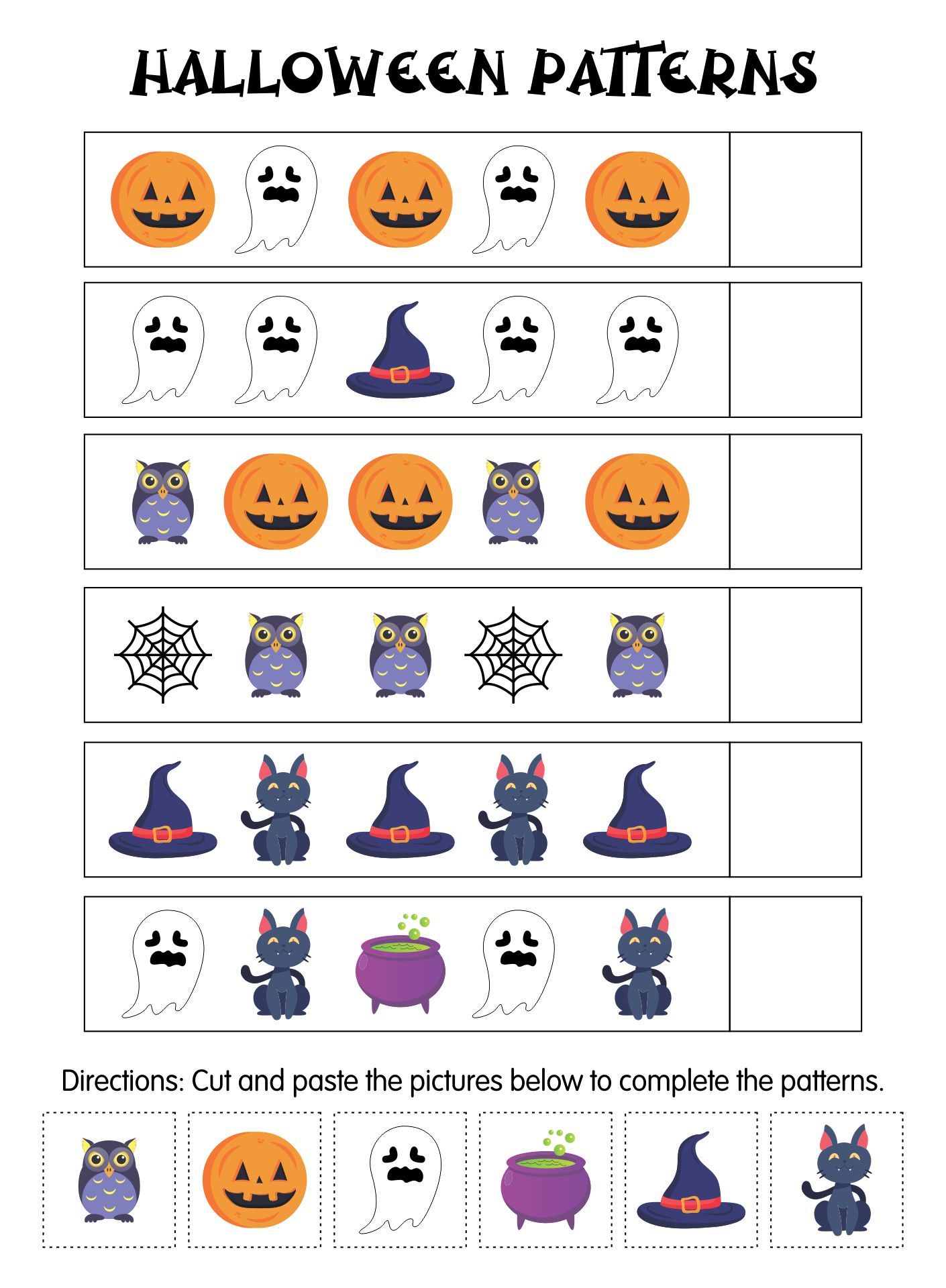 Free Preschool Kindergarten Pattern Worksheets Printable K5 Learning Kindergarten Worksheet