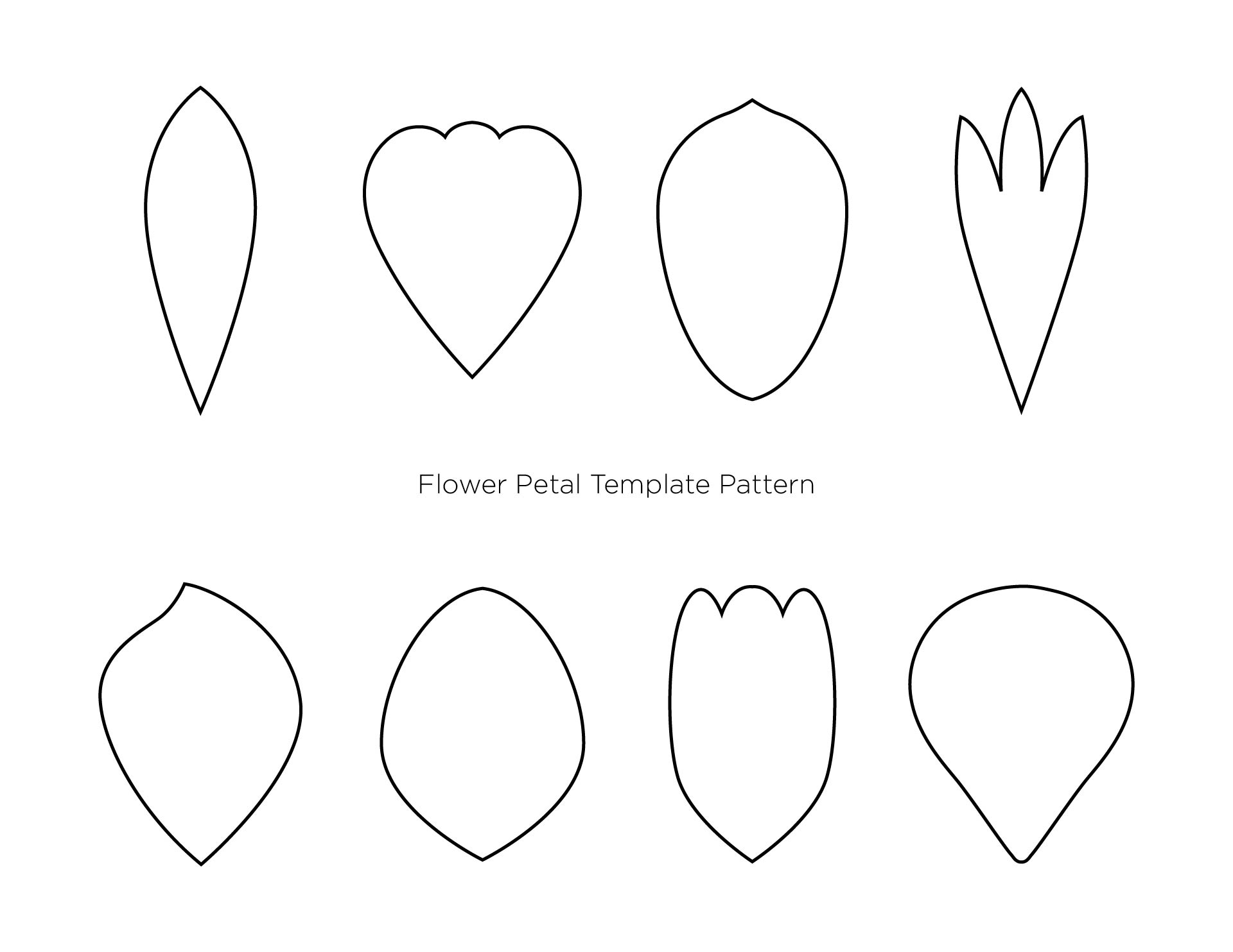 Printable Flower Petal Template Printable Word Searches