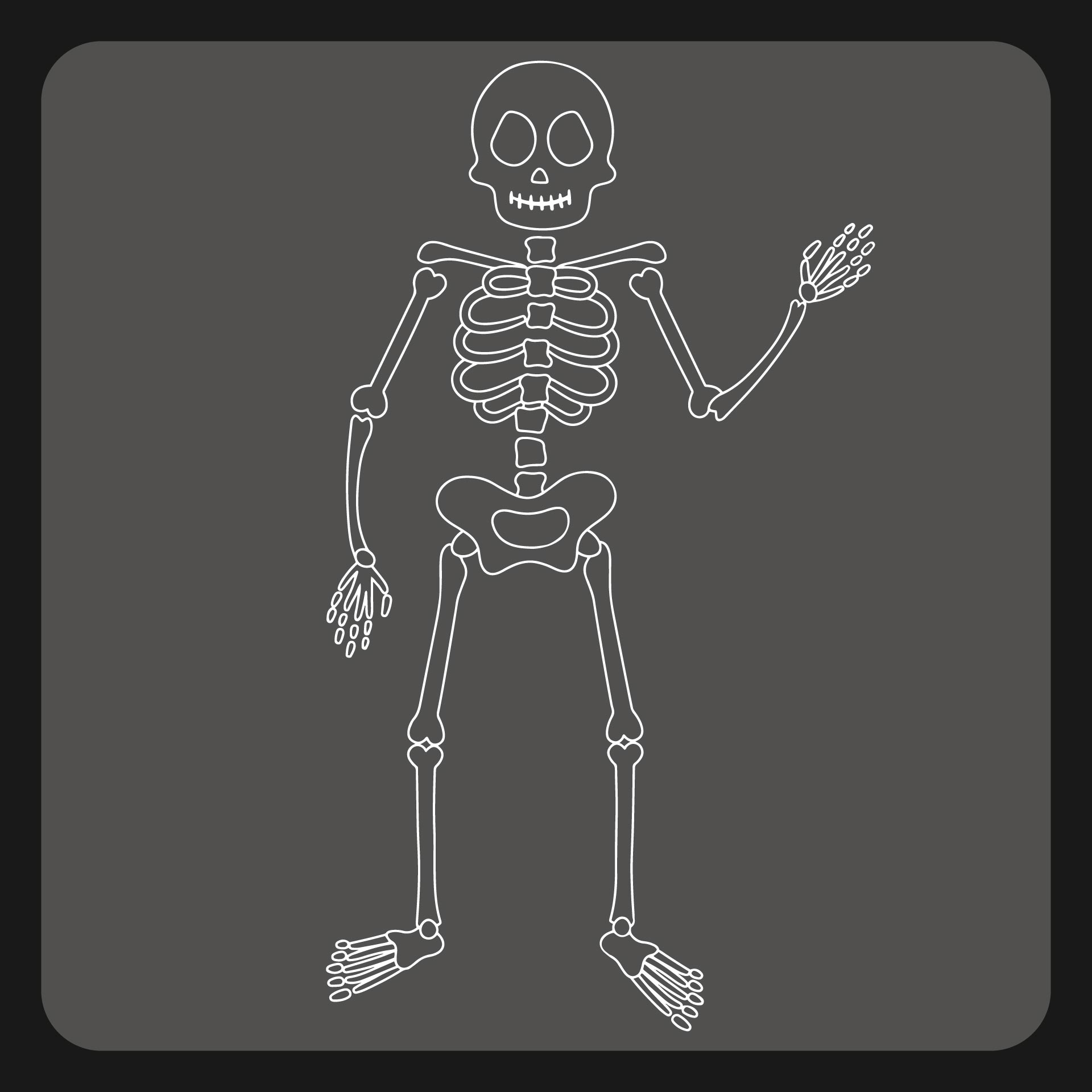 Printable Halloween Skeleton Game