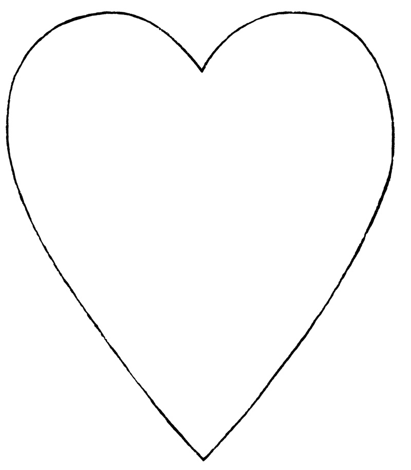 Printable Heart Cut Out Shapes