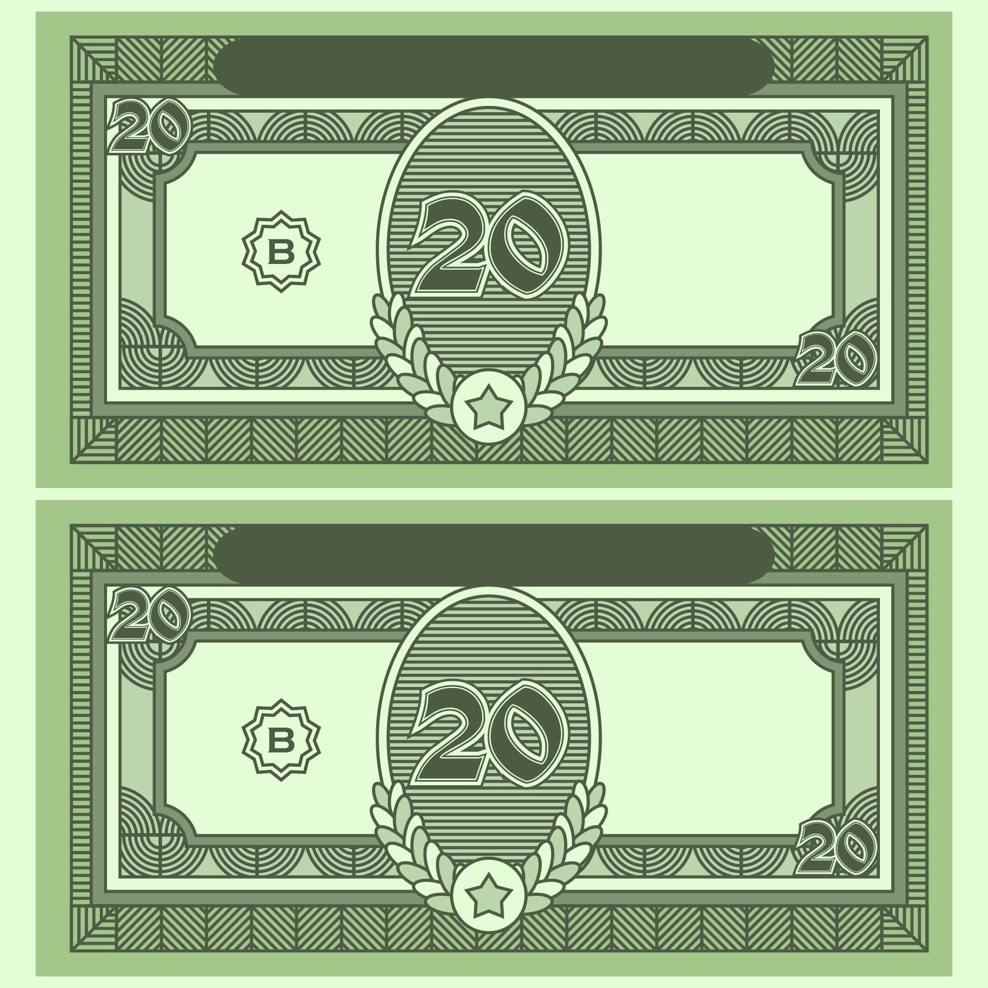 Monopoly Money Template Editable Free