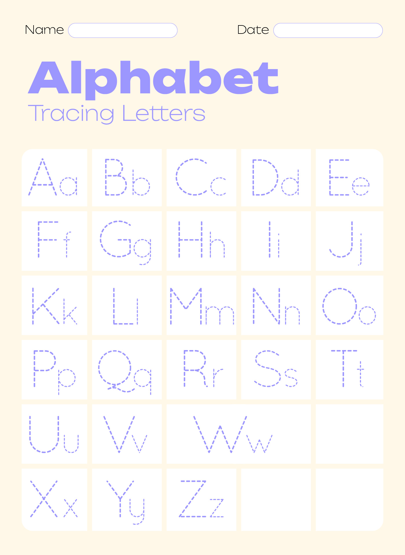 Printable Alphabet Tracing Worksheets For Preschool Printable 