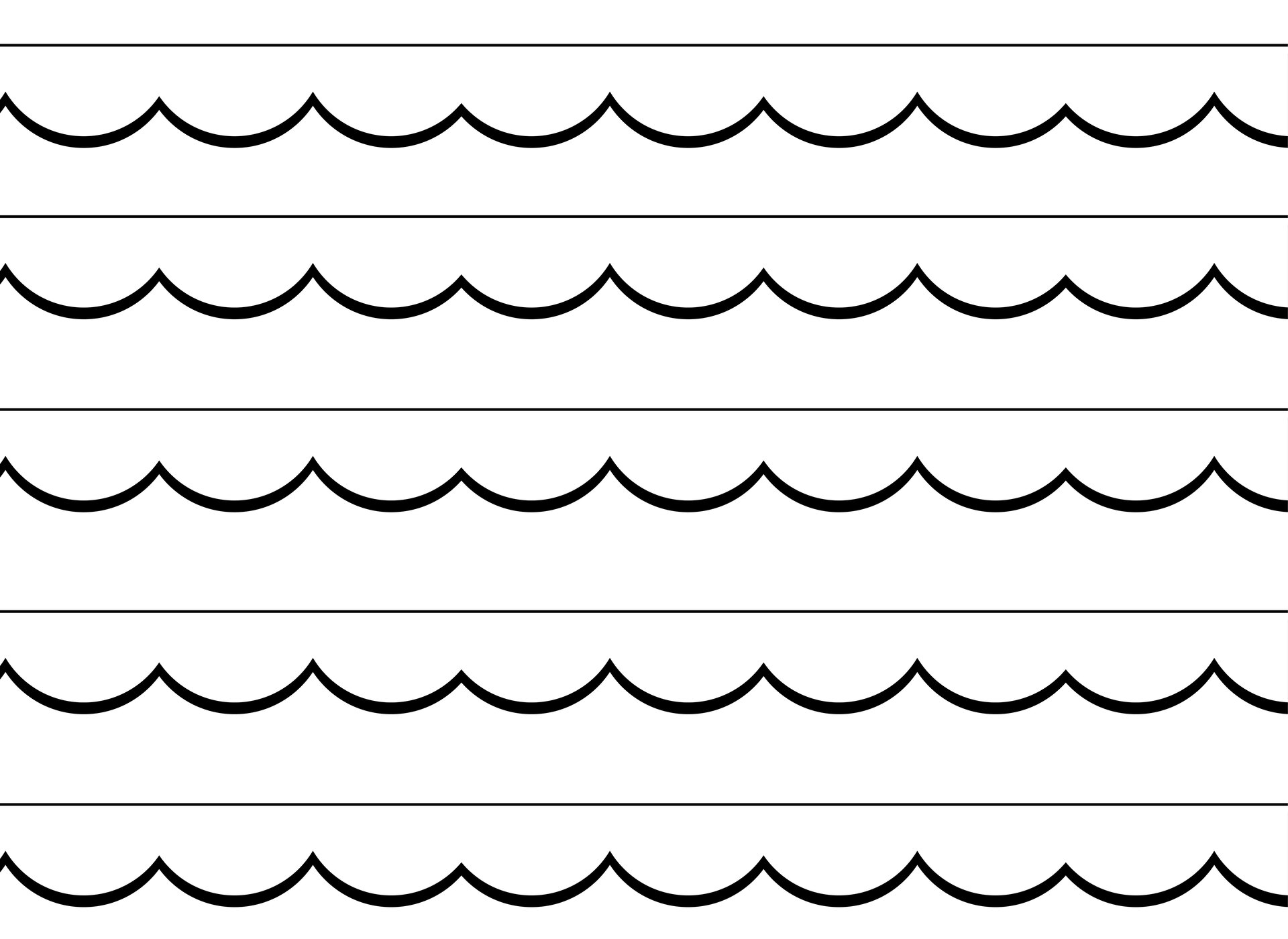 Printable Scalloped Edge Template