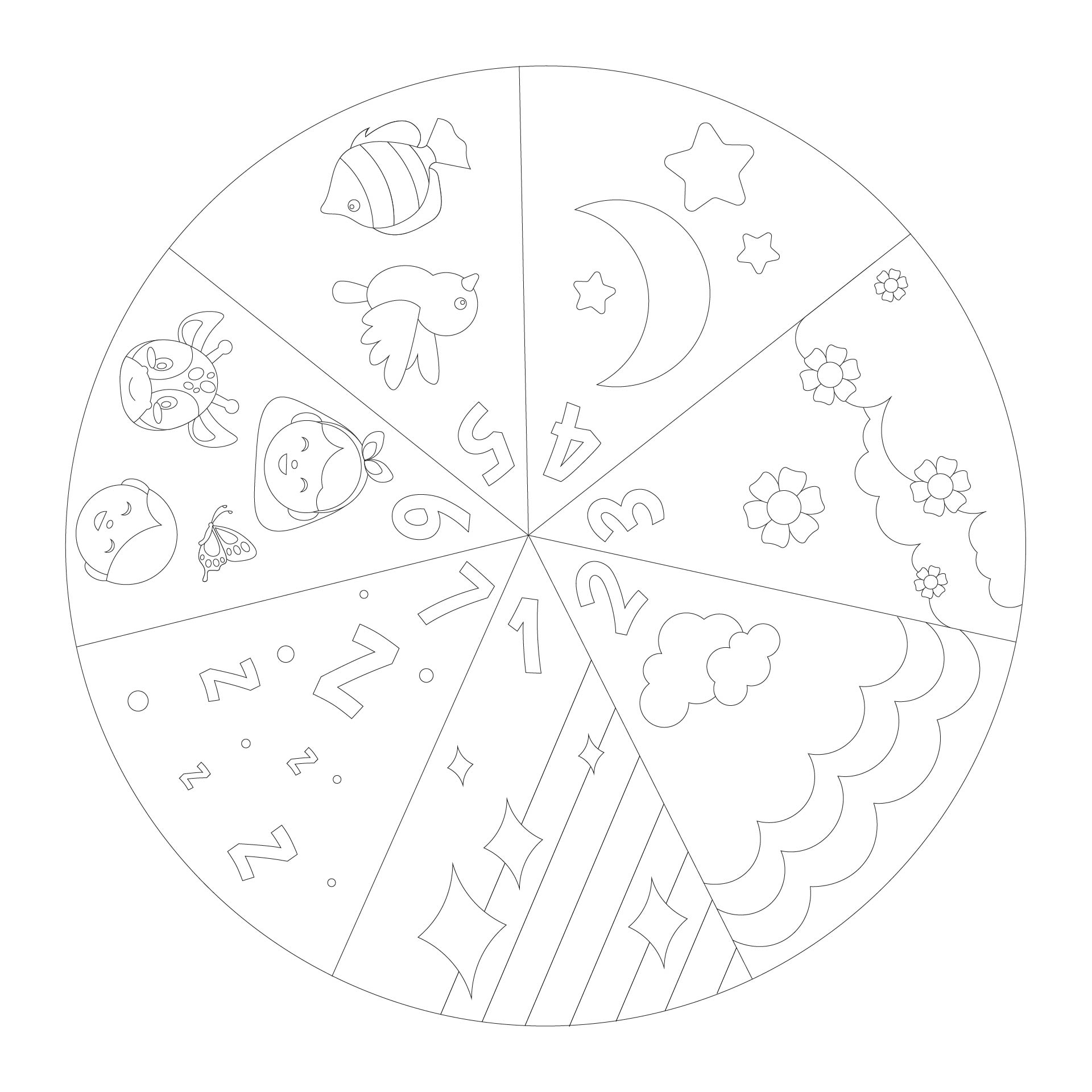 Free Printable Creation Wheel Craft