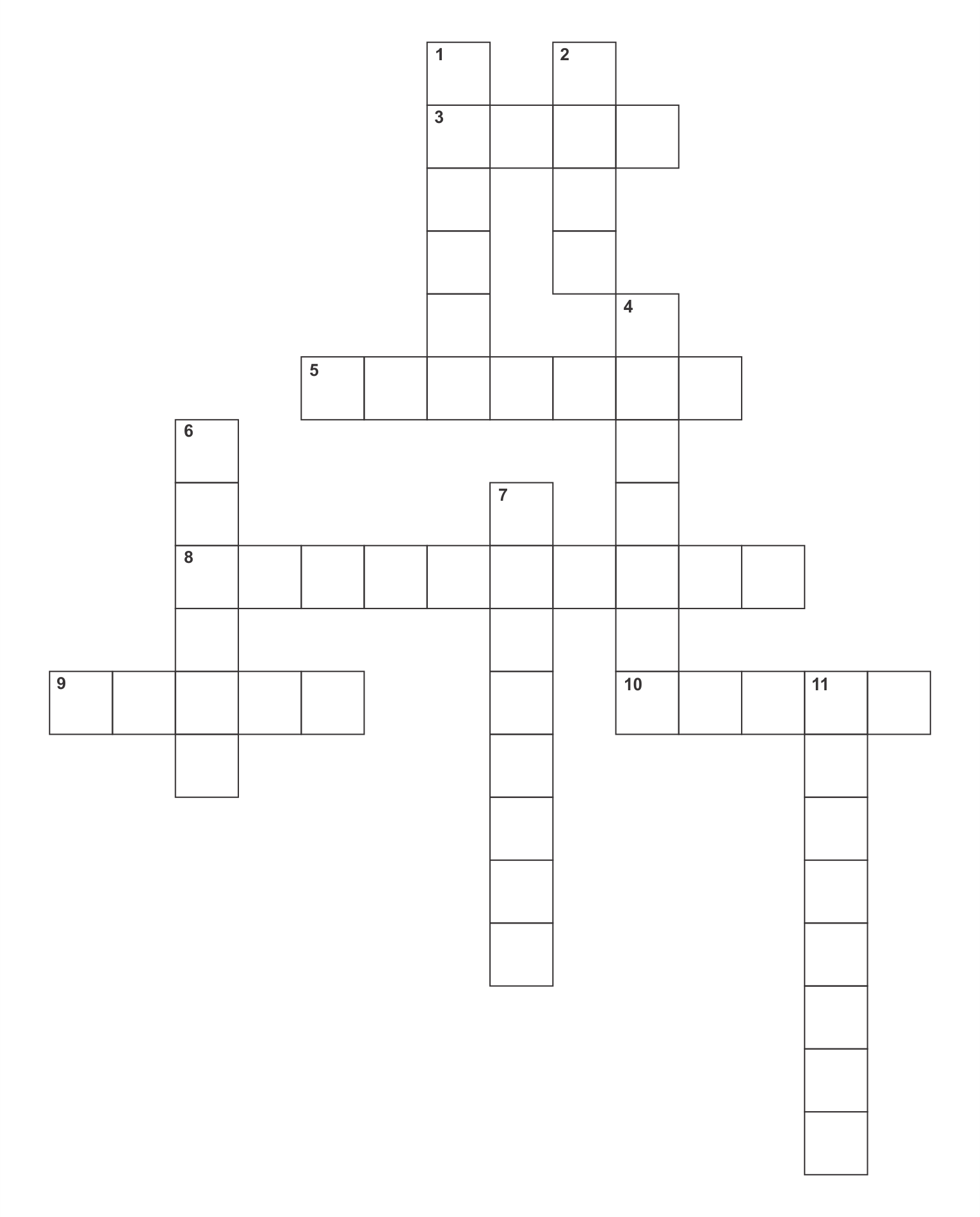  Printable Blank Crossword Puzzle Template