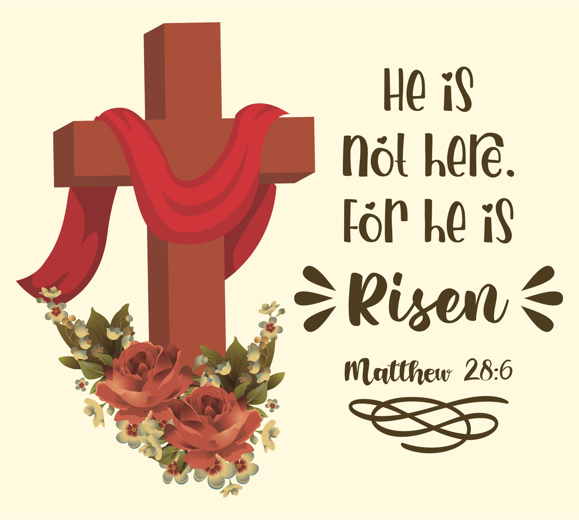 Easter He Is Risen Bible Verse