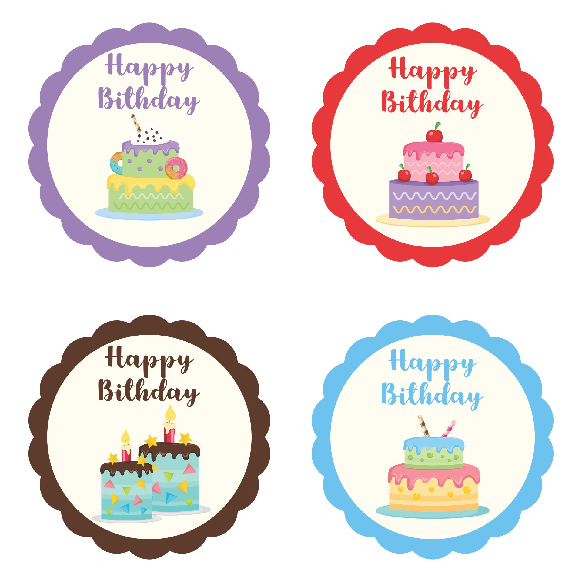 Free Printable Cake Toppers Template Printable Templates